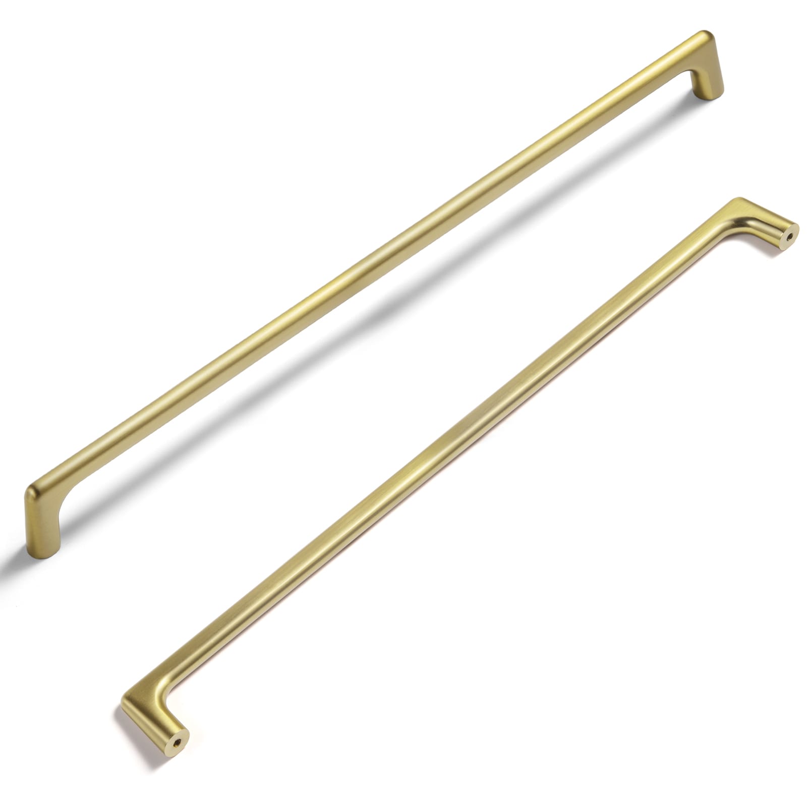 Miaokesen 052LSJ-320 12-5/8-in , 320mm Center to Center Brushed Gold Circular Handle 6 -Pack