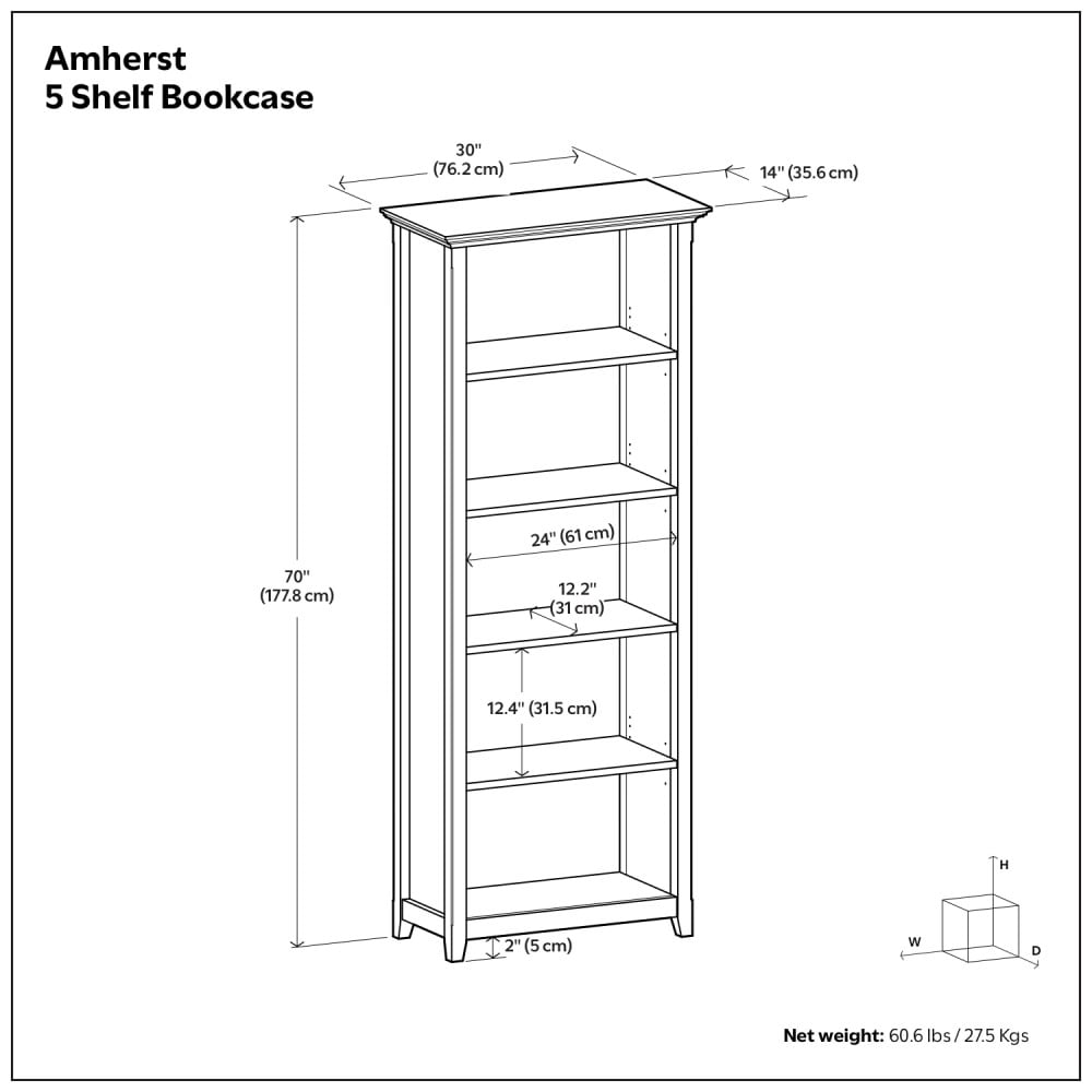 Simpli Home AXCAMH09-LGB bookcases - View #10