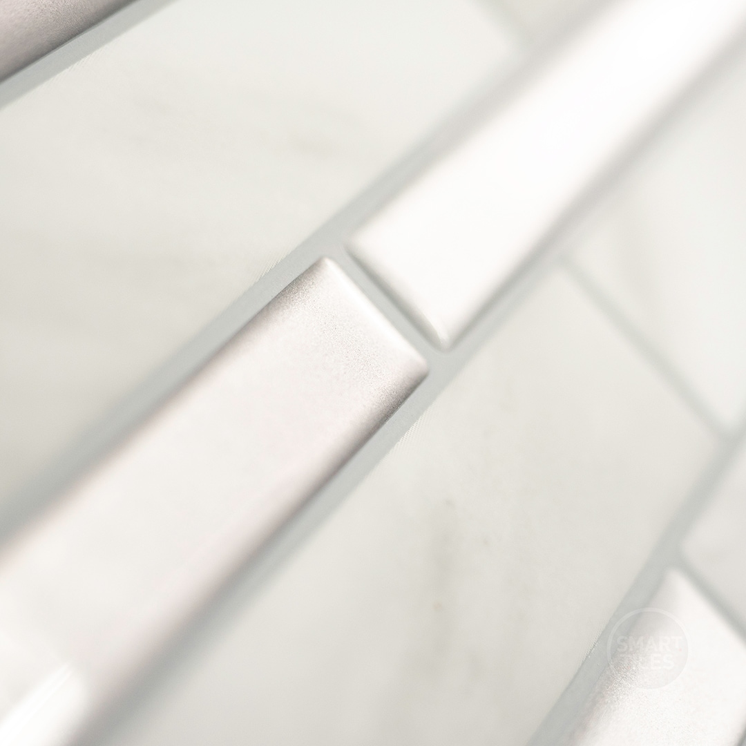 Smart Tiles Milano Massa Carrara Marble Peel and Stick Backsplash