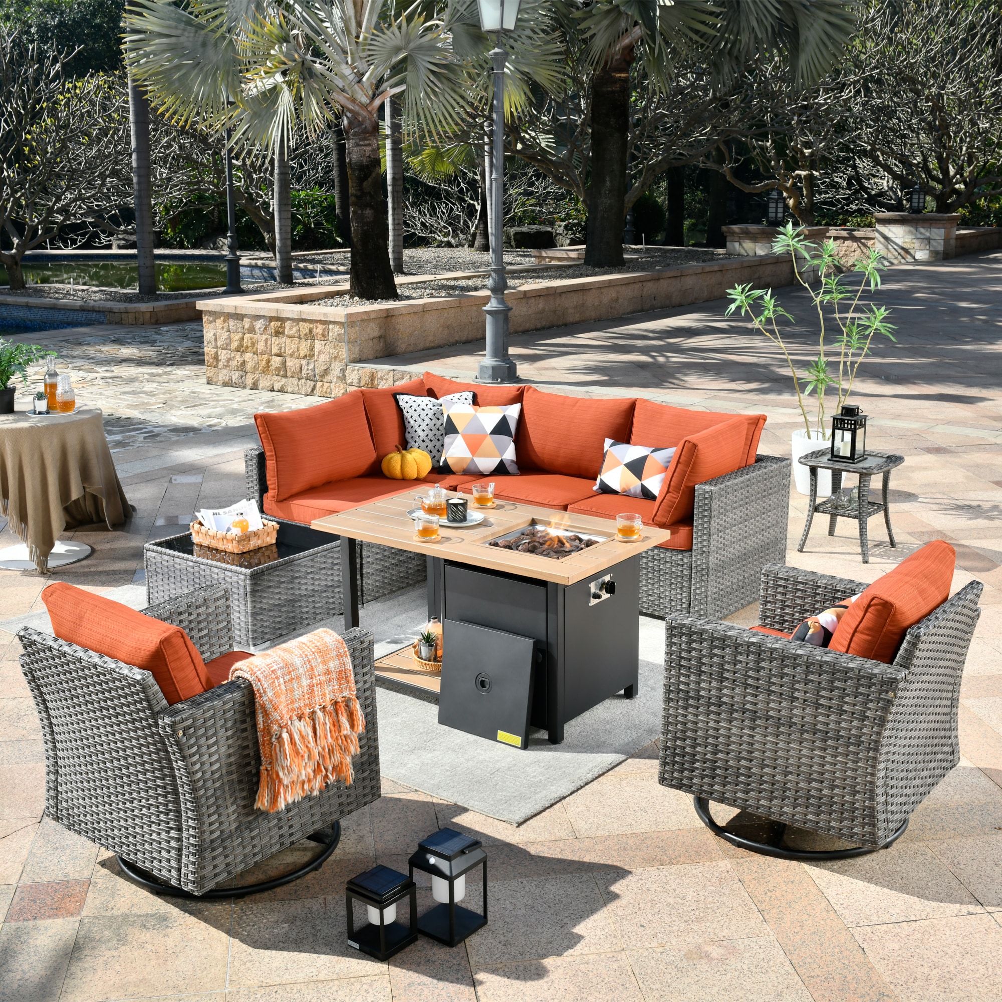 XIZZI XIHOPS8055-RC3DFP Patio-Conversation-Sets - View #2