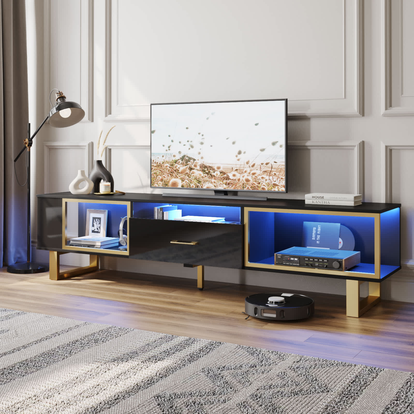 Bestier LOW-L101318Z-BLKM Tv-Stands - View #3
