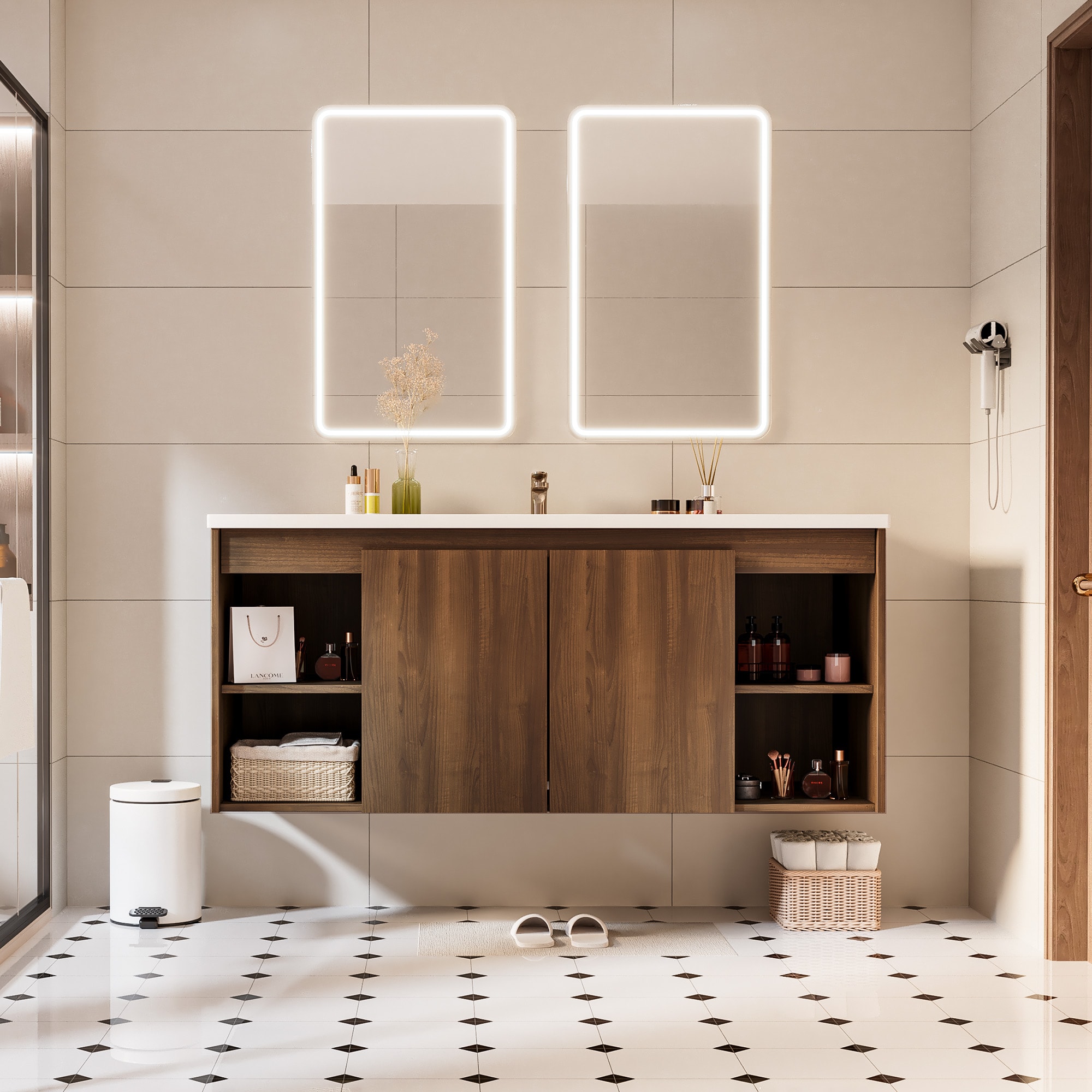 JEAREY JE-12JDP-RED Bath-Vanity-Combo - View #9