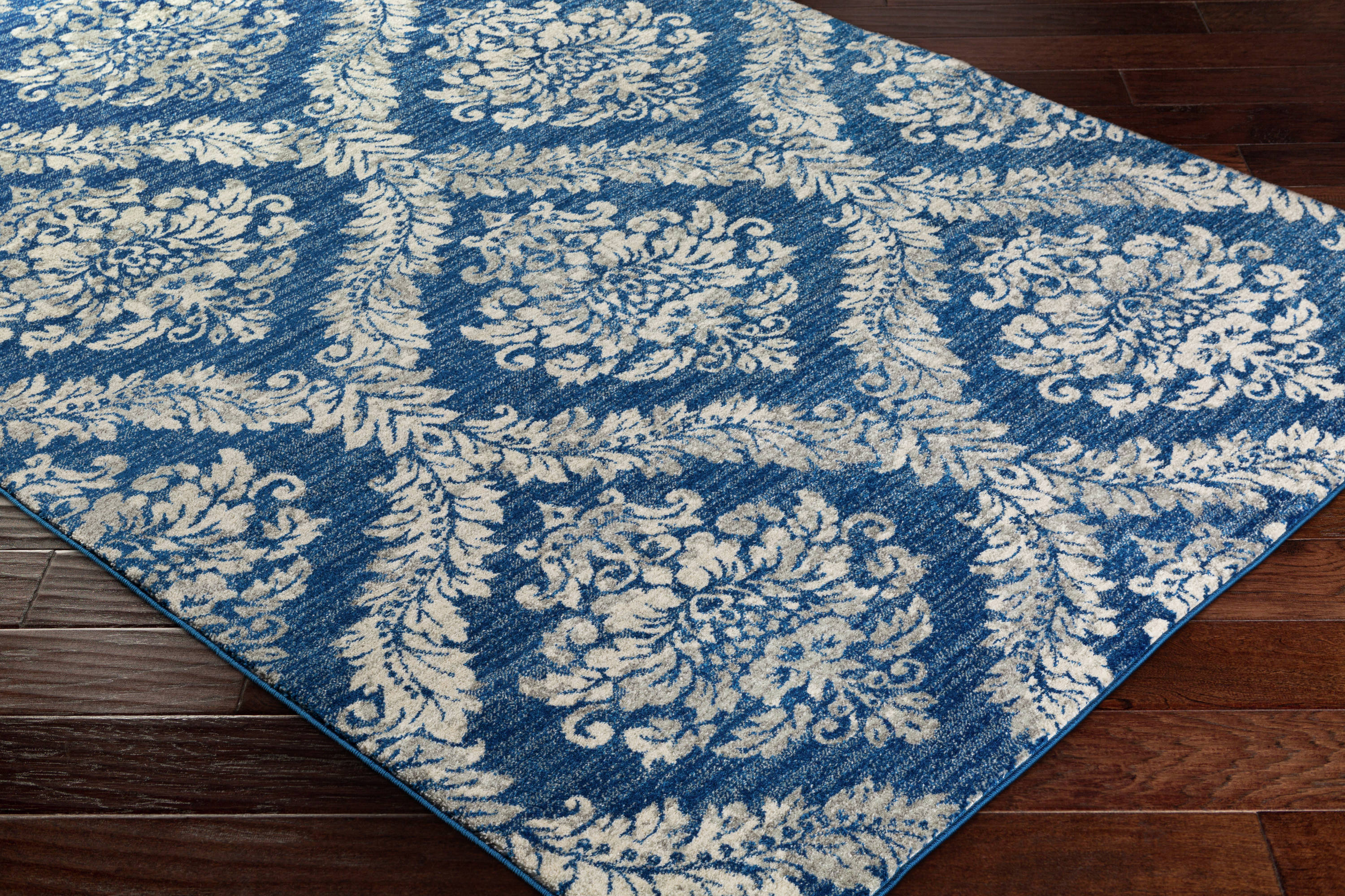 Surya Harput 8 X 10 (ft) Navy Indoor Floral/Botanical Area Rug at Lowes.com