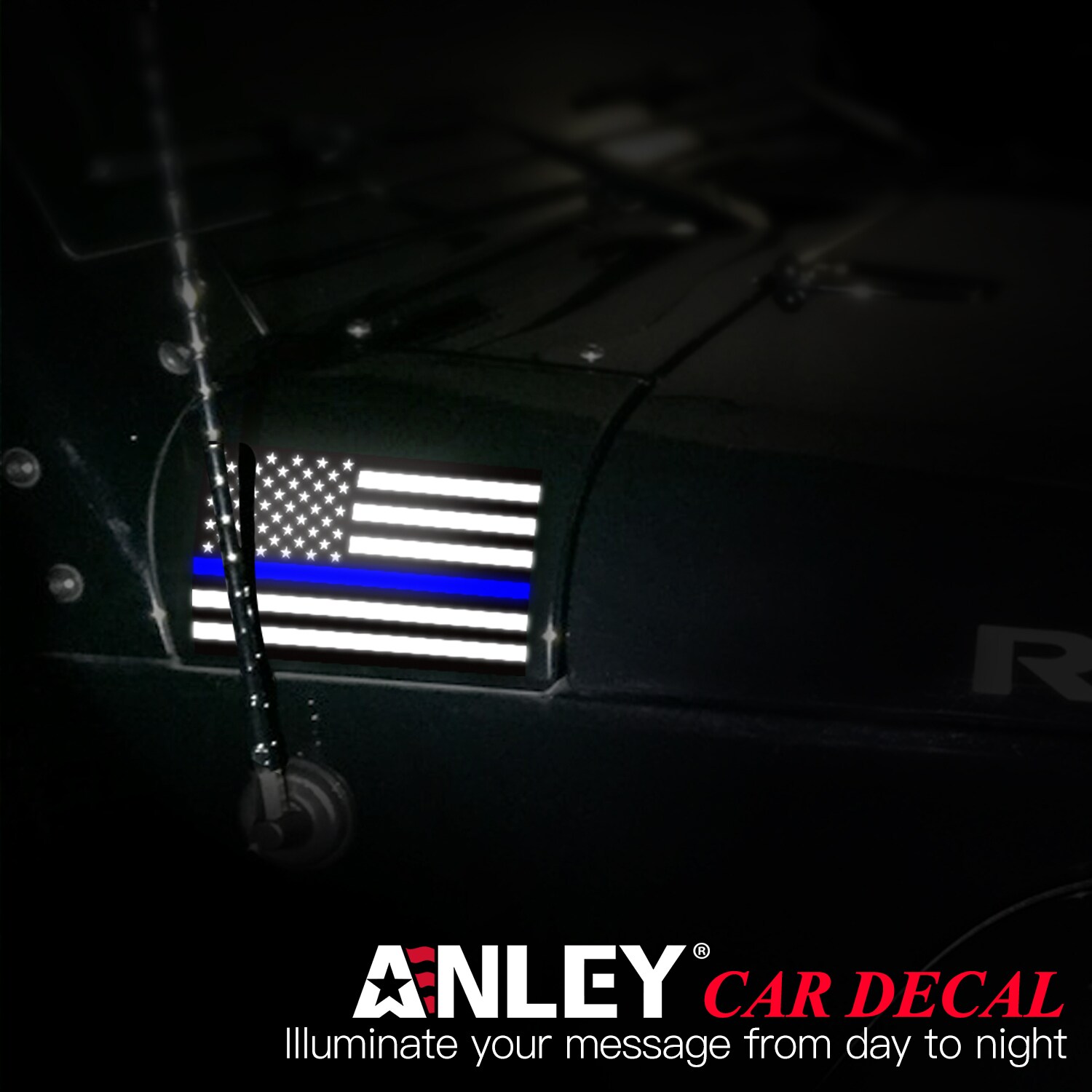 Anley A.FLAG.DECAL.US.BLUE Exterior-Car-Acc - View #4