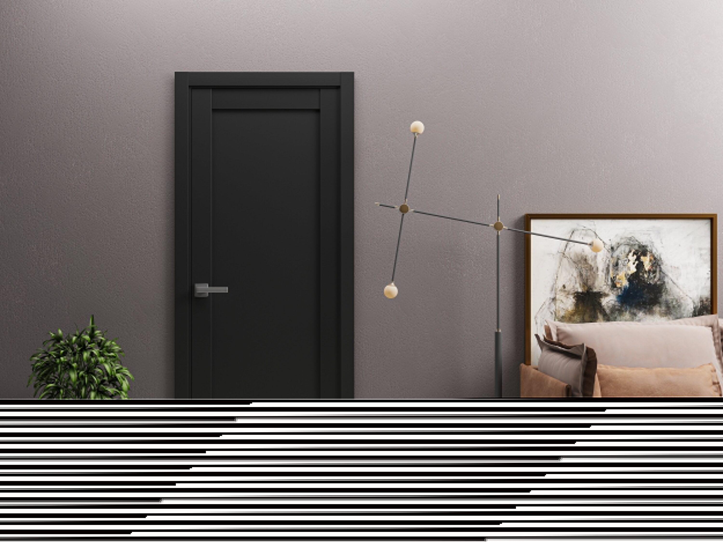 SARTODOORS QUA4111IDBLK3084 Bifold-Sliding-Closet-Doors - View #4