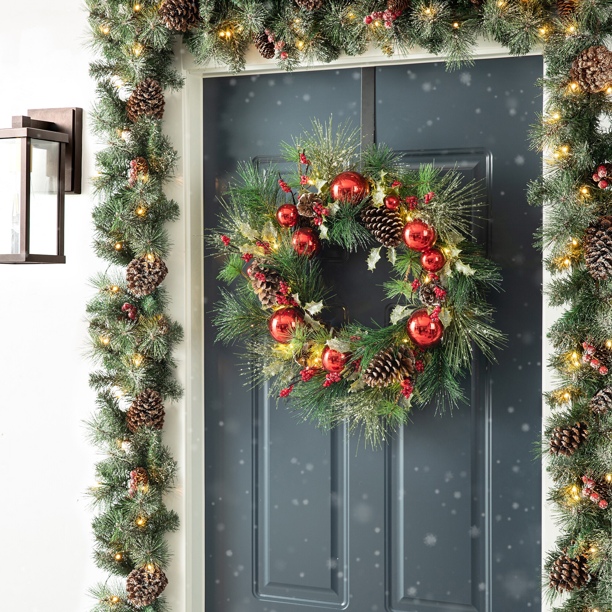 Glitzhome 2016000030 Artificial-Christmas-Garland - View #6