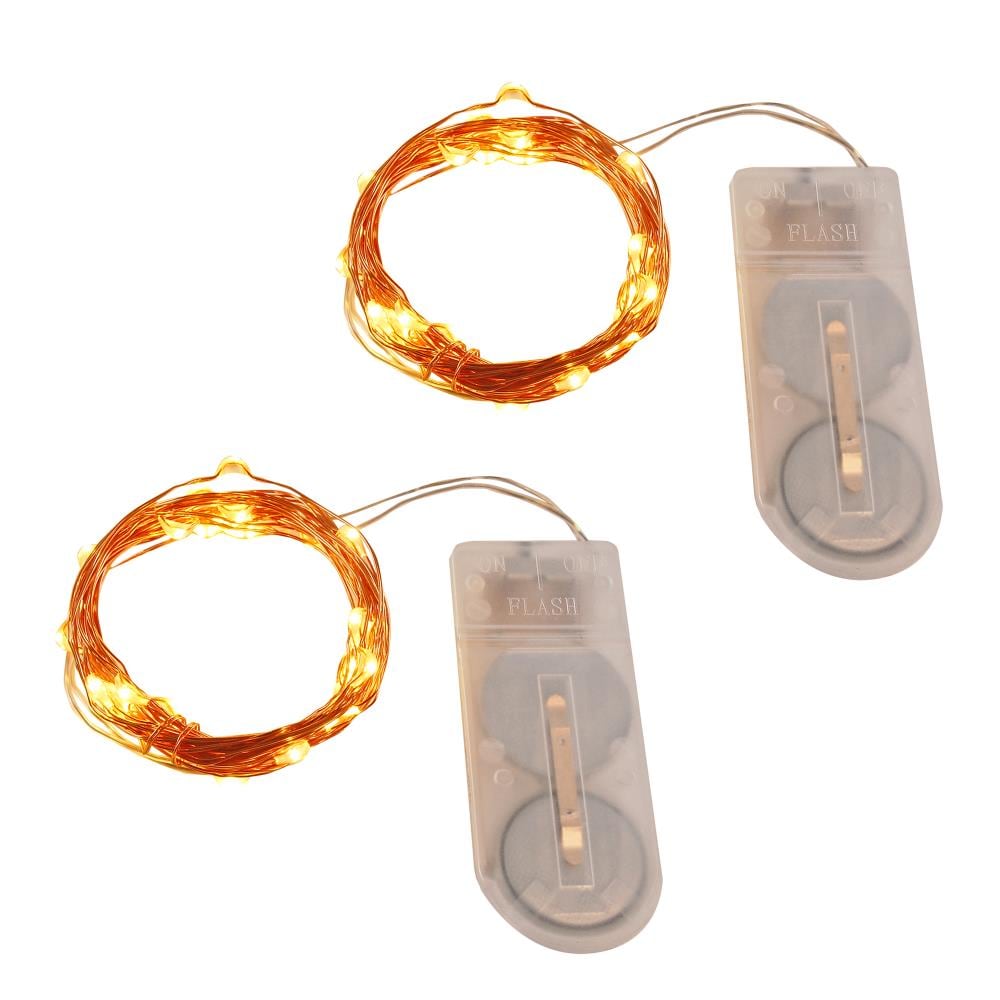 LUMABASE Battery Operated LED Waterproof Mini String Lights with