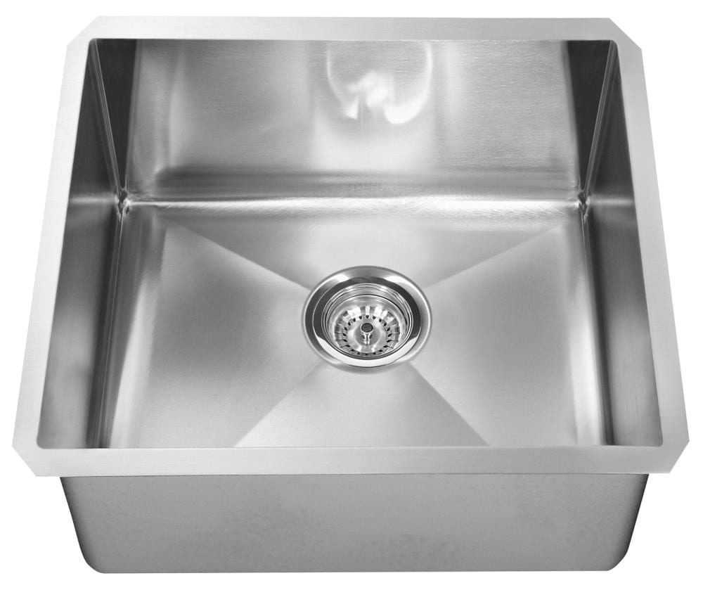 Franke Essential Undermount 23-in x 18-in Satin Rim and Bowl Single ...