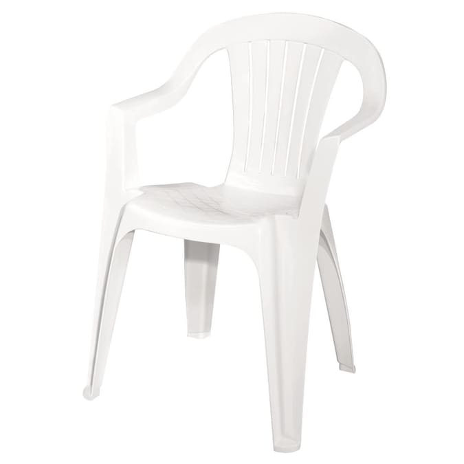 Patio Chairs Department At Com, White Plastic Patio Chairs Stackable