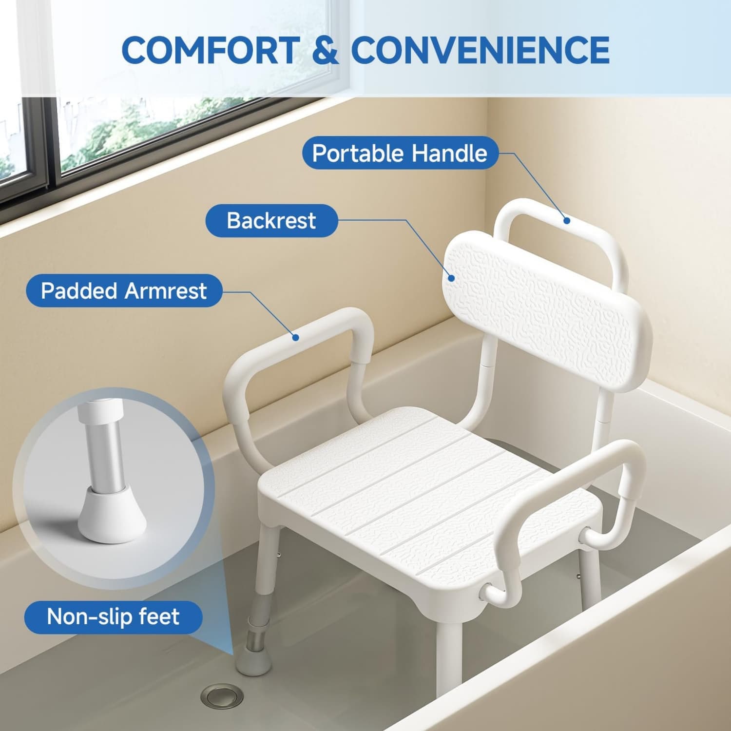 Angel Sar L2ZQYA629BSS02 Bath-Safety-Seats-Benches - View #2