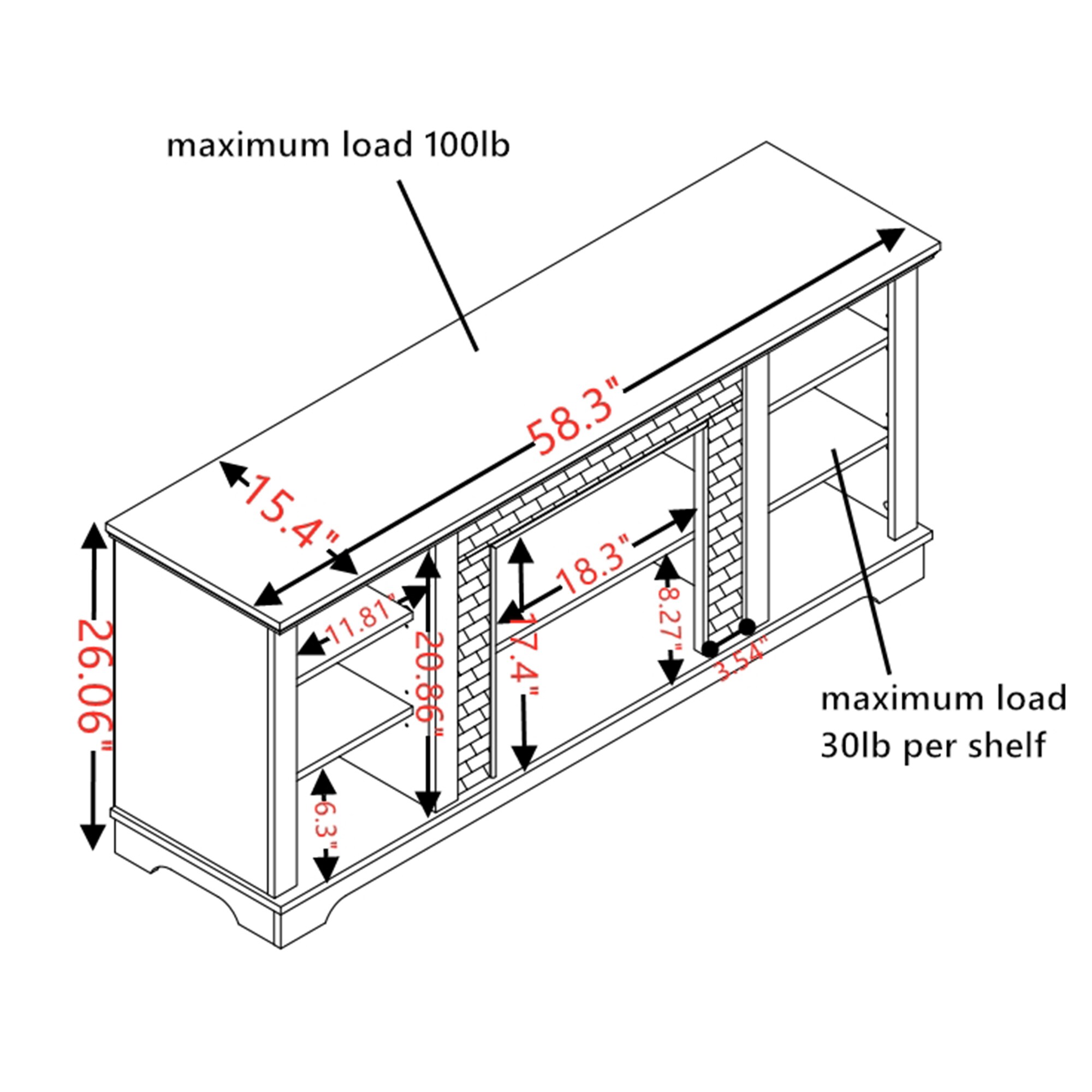 SINOFURN SYC160010GY Electric-Fireplaces - View #12