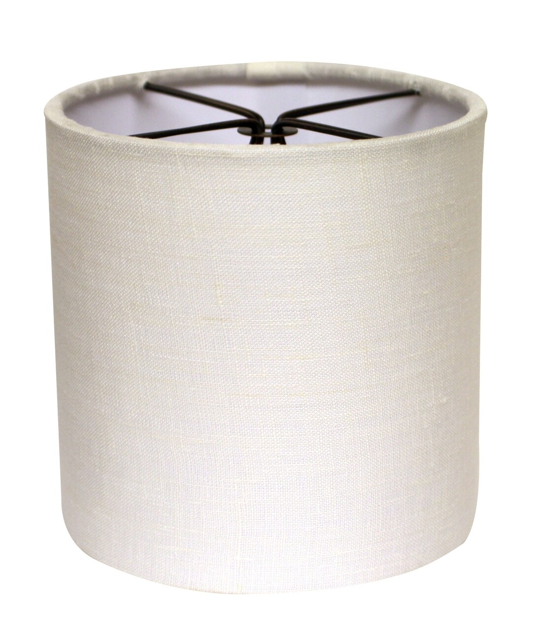 HomeRoots 6-in x 6-in Snow Linen Drum Lamp Shade at Lowes.com