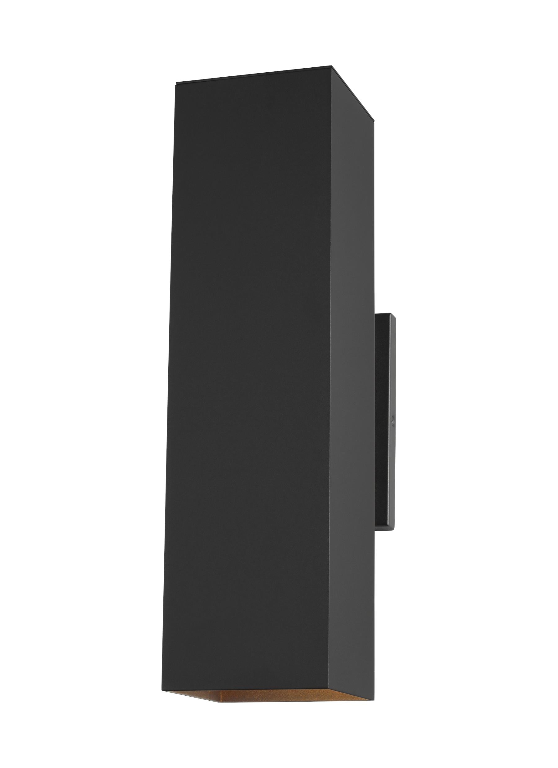 Generation Lighting 8831702-12 Pohl 2 -Light 18.5-in H Black Hardwired Dark Sky Outdoor Wall Light