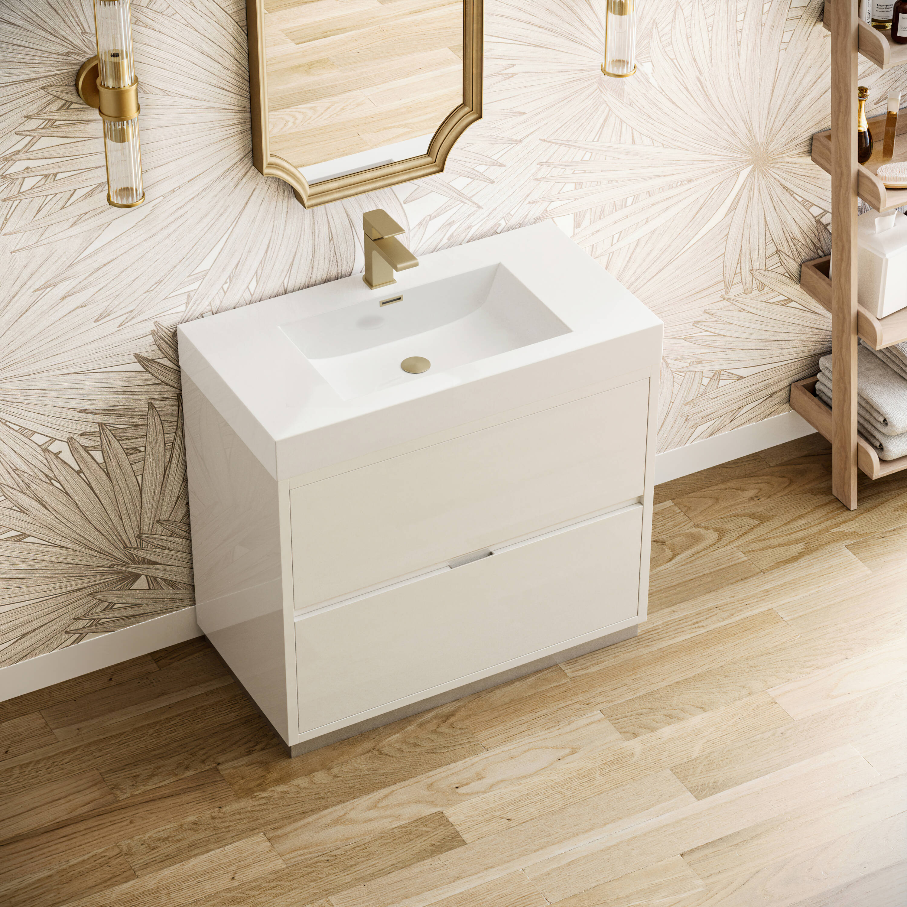 Fresca FCB8436WH-I Bath-Vanity-Combo - View #4