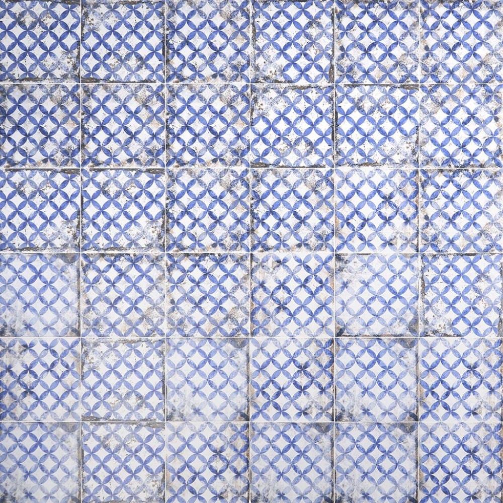 Gorham 8x8 Blue Matte Porcelain Encaustic Tile