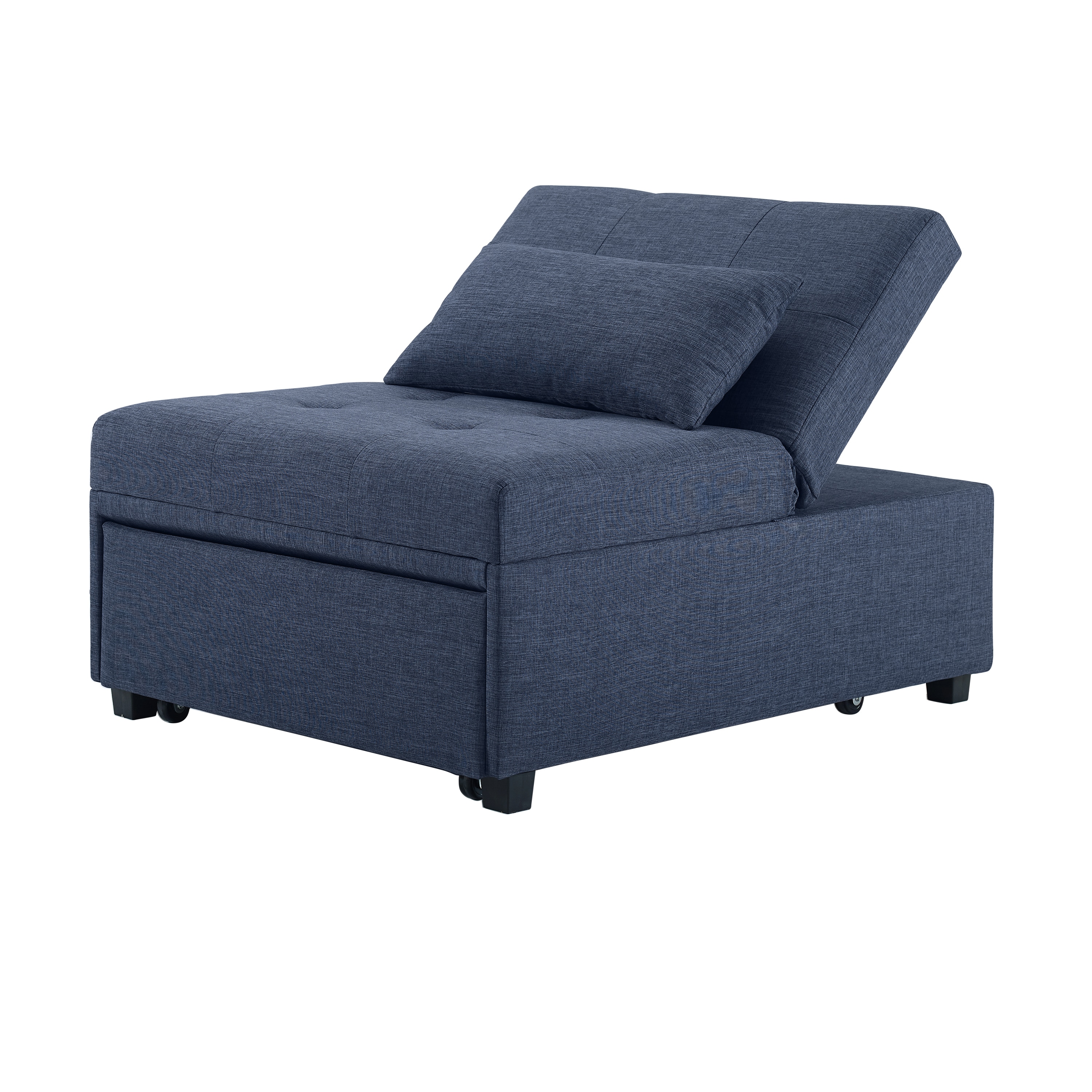 Linon PLWS824 blue Contemporary/Modern Polyester Sofa bed