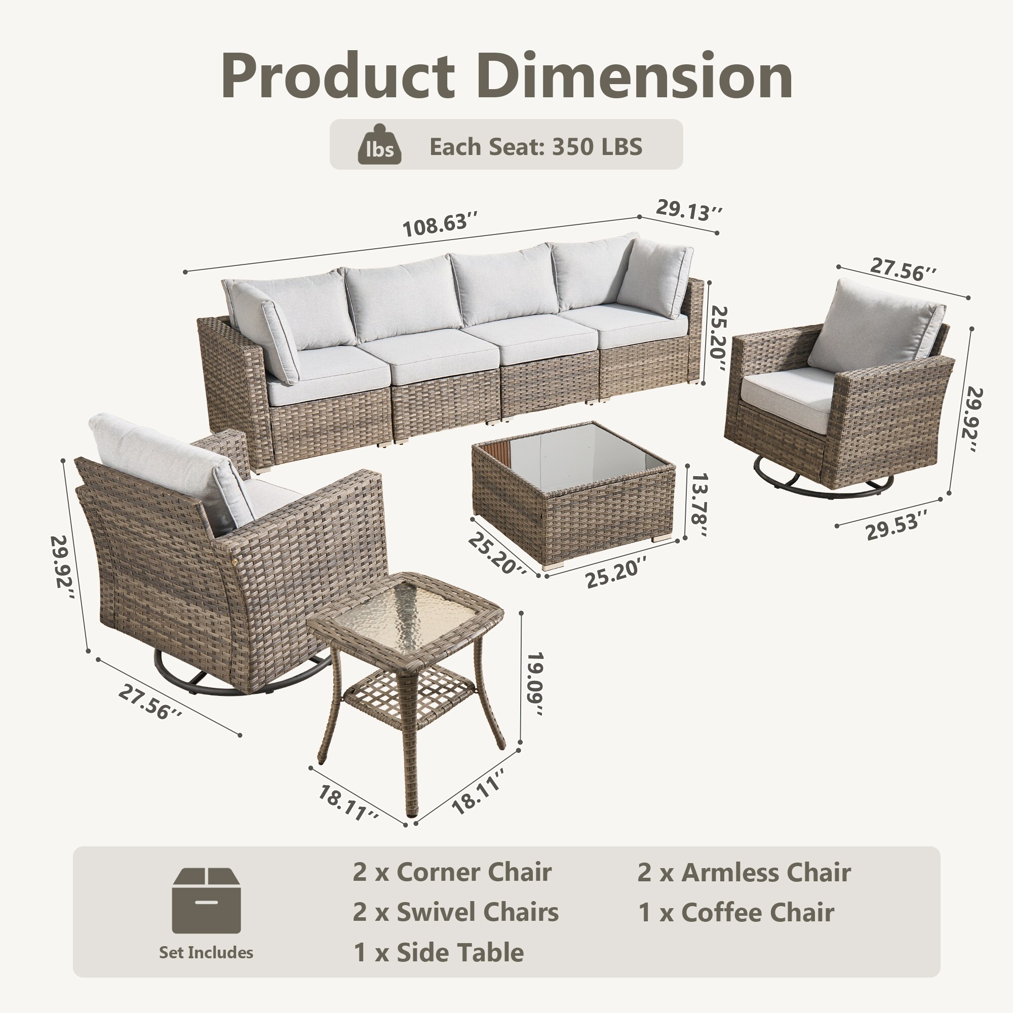 Ovios HP408Y Patio-Sofas-Daybeds - View #7
