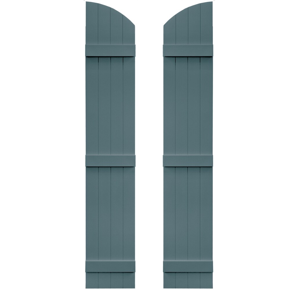 Vantage V5931481004 13.875-in W x 81-in H Wedgewood Blue Board and Batten Exterior Shutters