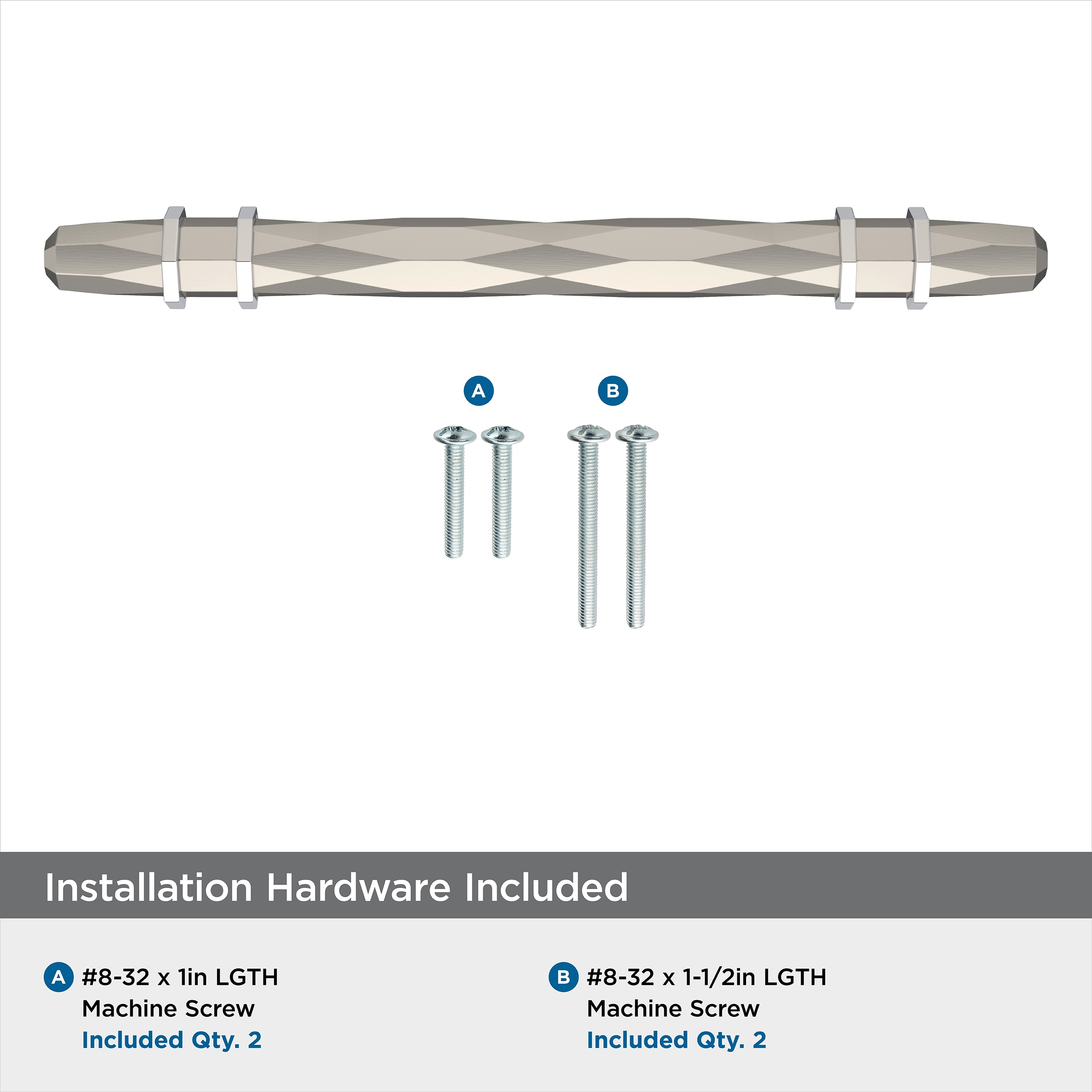 7.5 Inch Brushed Nickel Modern Cabinet Bar Pull