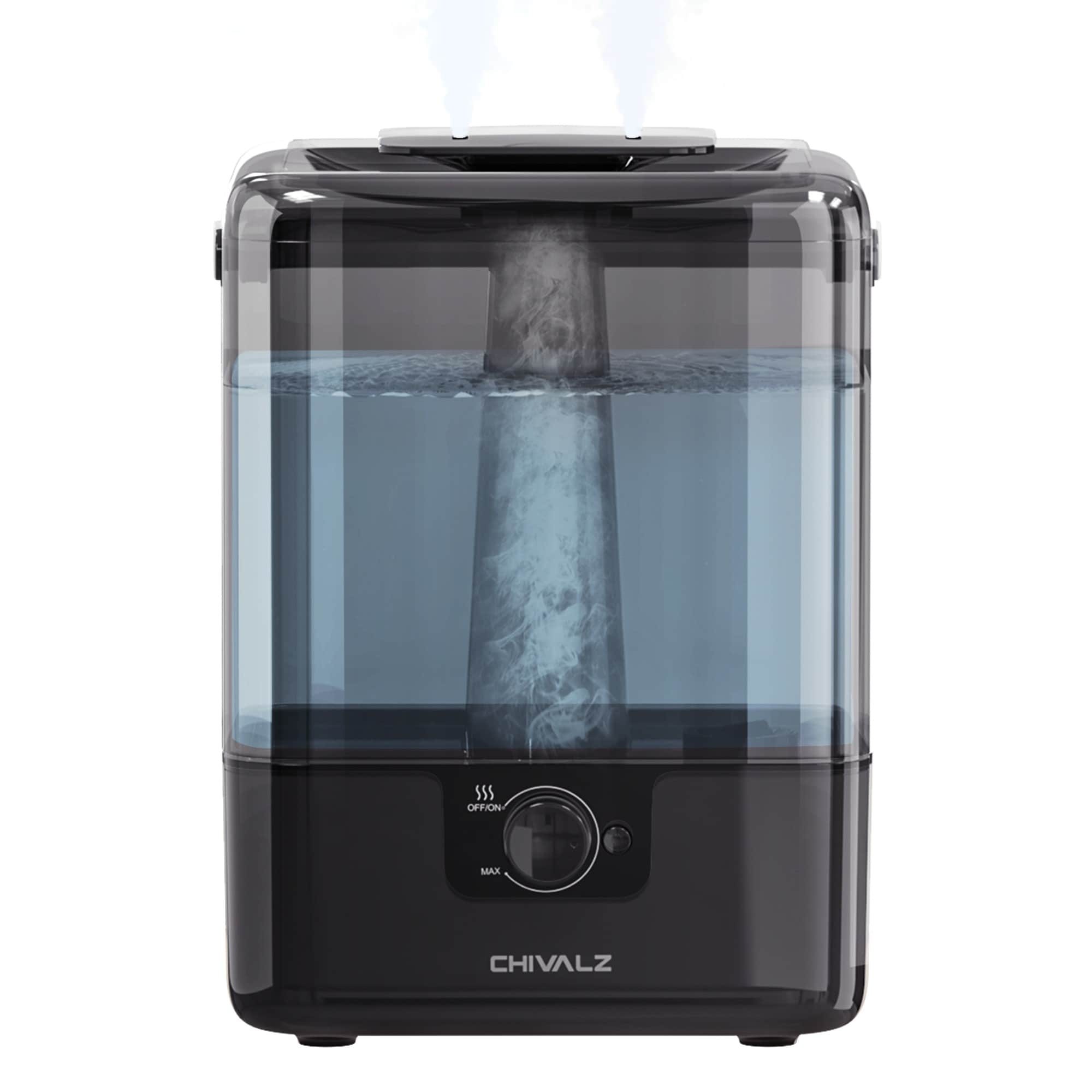CHIVALZ LSUSCV6001BK 1.59-Gallon Tabletop Cool mist Humidifier (For Rooms Up To 538-sq ft ) Black