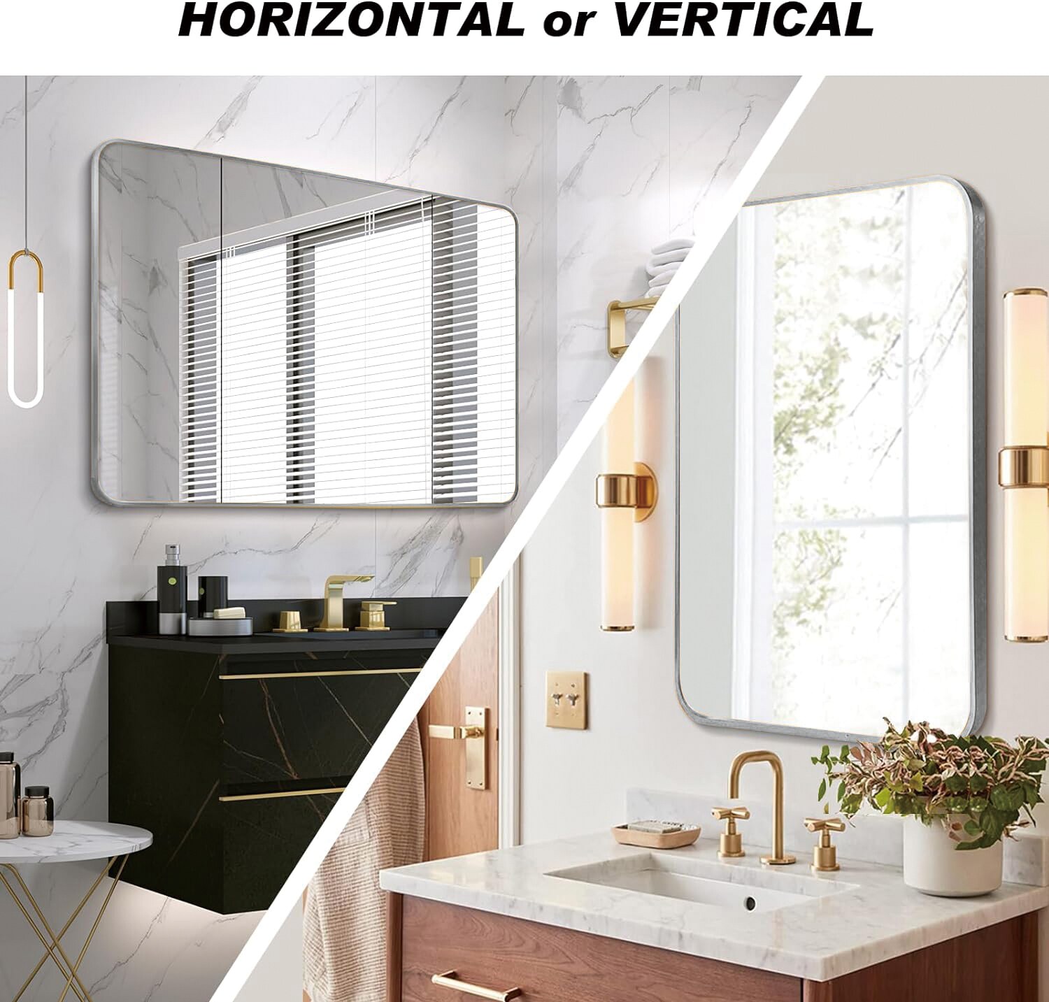 Forclover HUC-RE3040SL Framed-Bath-Mirrors - View #8