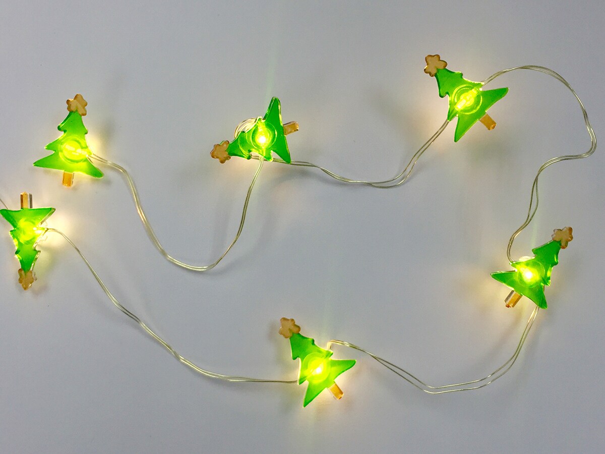 Holiday Living Y294-1616000024-CY 24-Count 7.5-ft White LED Battery-operated Indoor Christmas String Lights