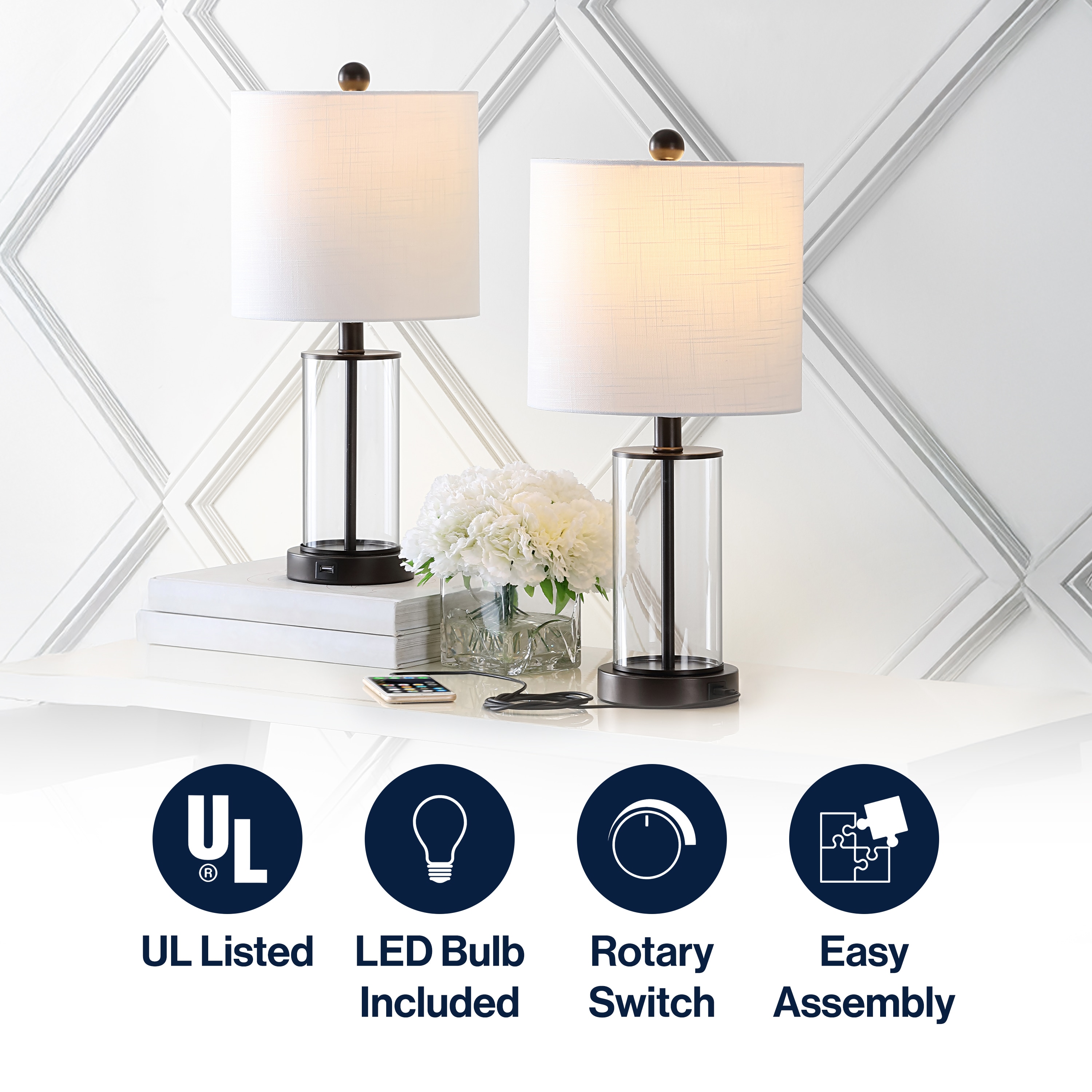 JONATHAN  Y JYL8500A-SET2 Table-Lamps - View #3