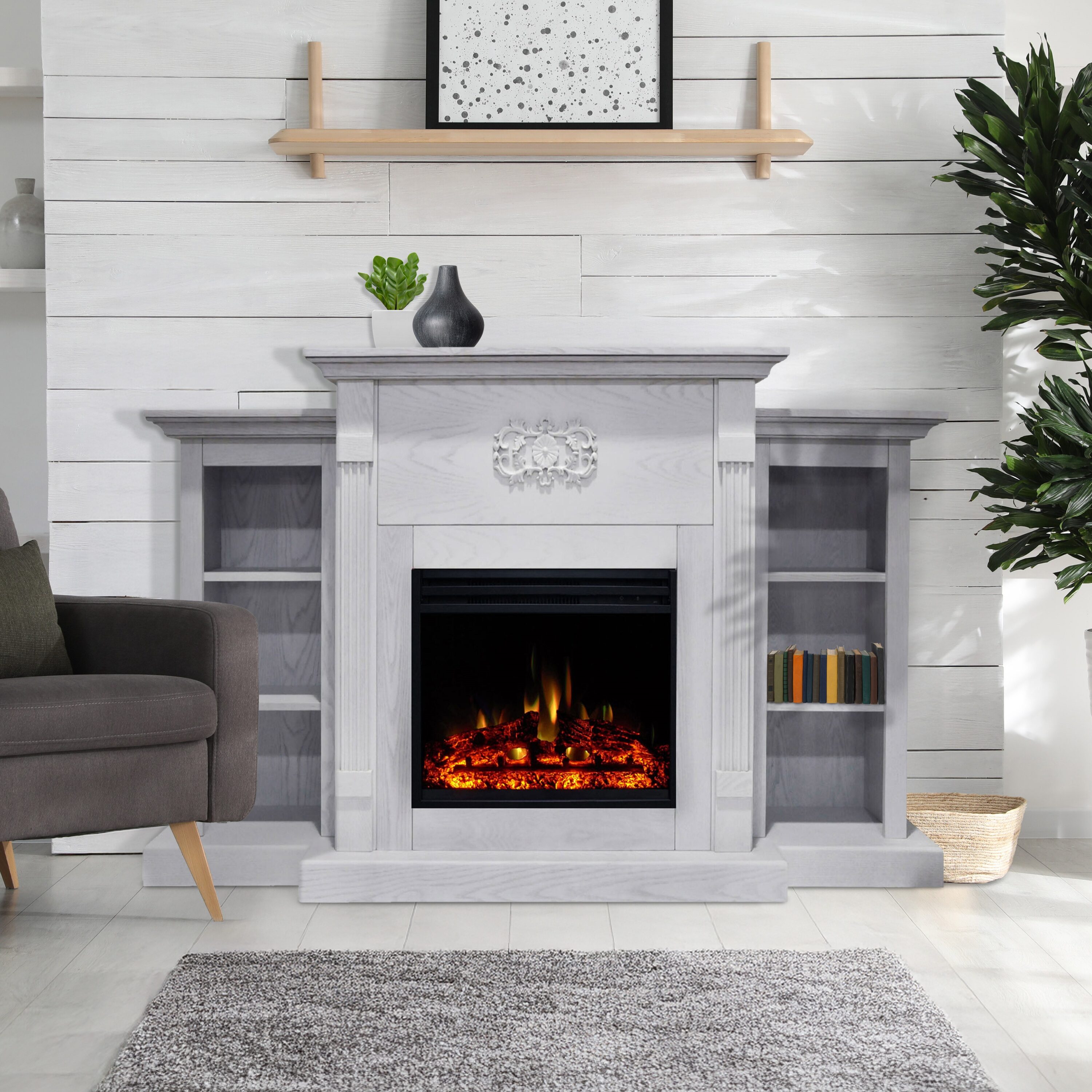 Cambridge CAM7233-1WHTLG3 Electric-Fireplaces - View #4