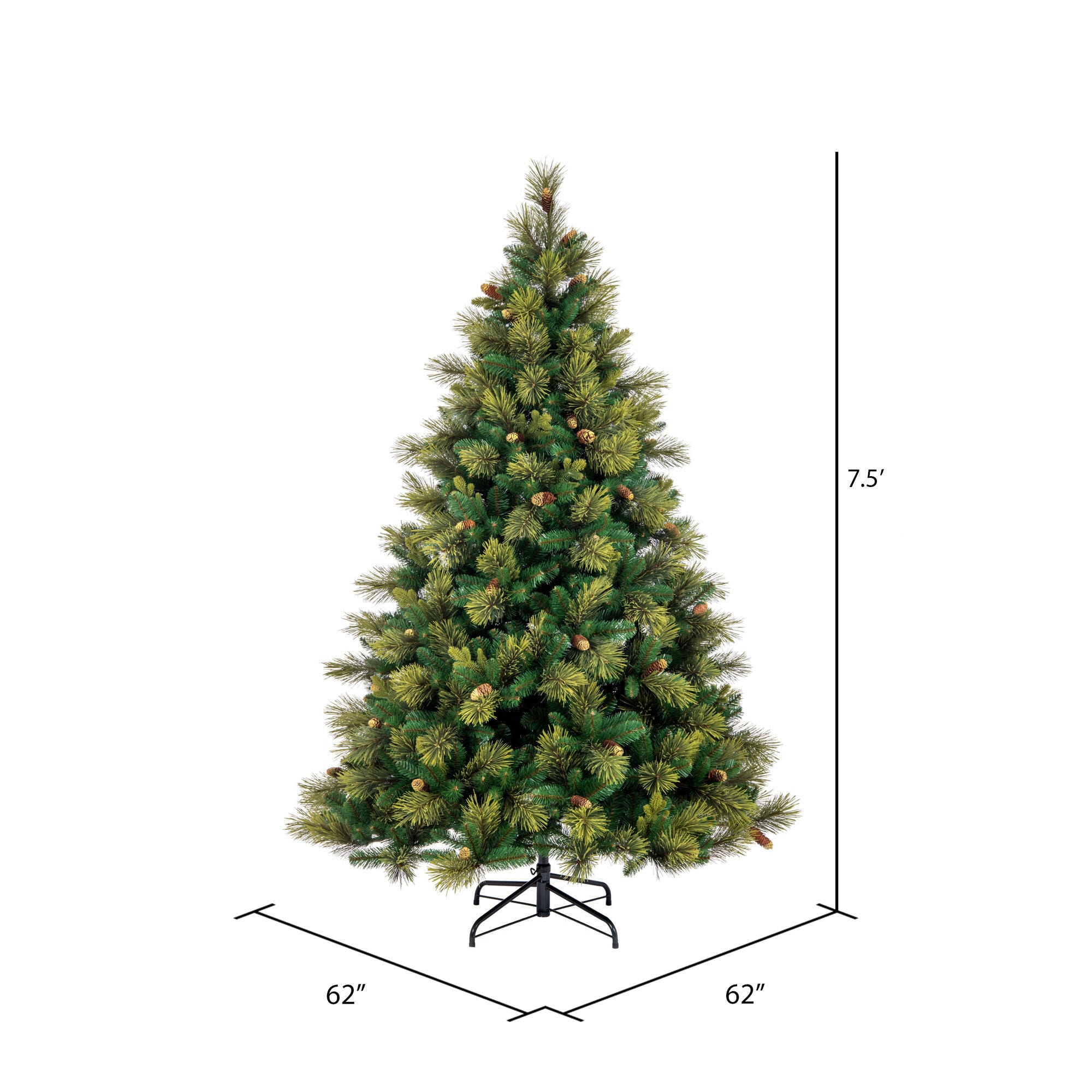 Vickerman 6.5-ft Fir Flocked Artificial Christmas Tree DT210565 at ...