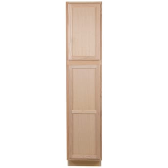 Project Source 18-in W x 84-in H x 23.75-in D Natural Unfinished Oak ...