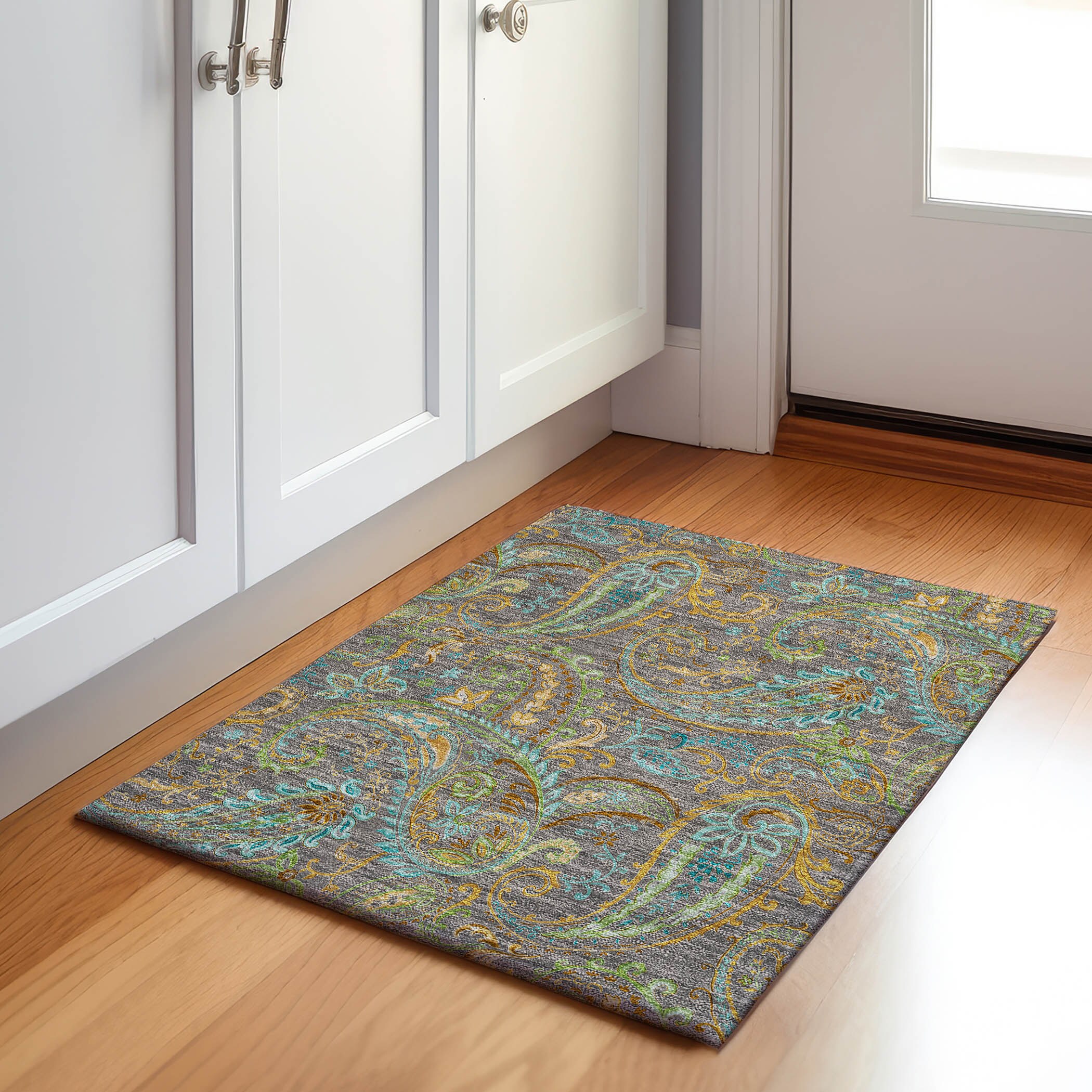 Addison Rugs AMF518MM30X46 Mayfield AMF518MM 2 x 3 (ft) Loomed Polyester Merlot Rectangular Indoor Abstract Machine washable Area rug