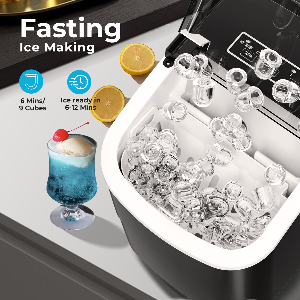 Antarctic Star Z5812B-BLACK Commercial-Ice-Makers - View #2