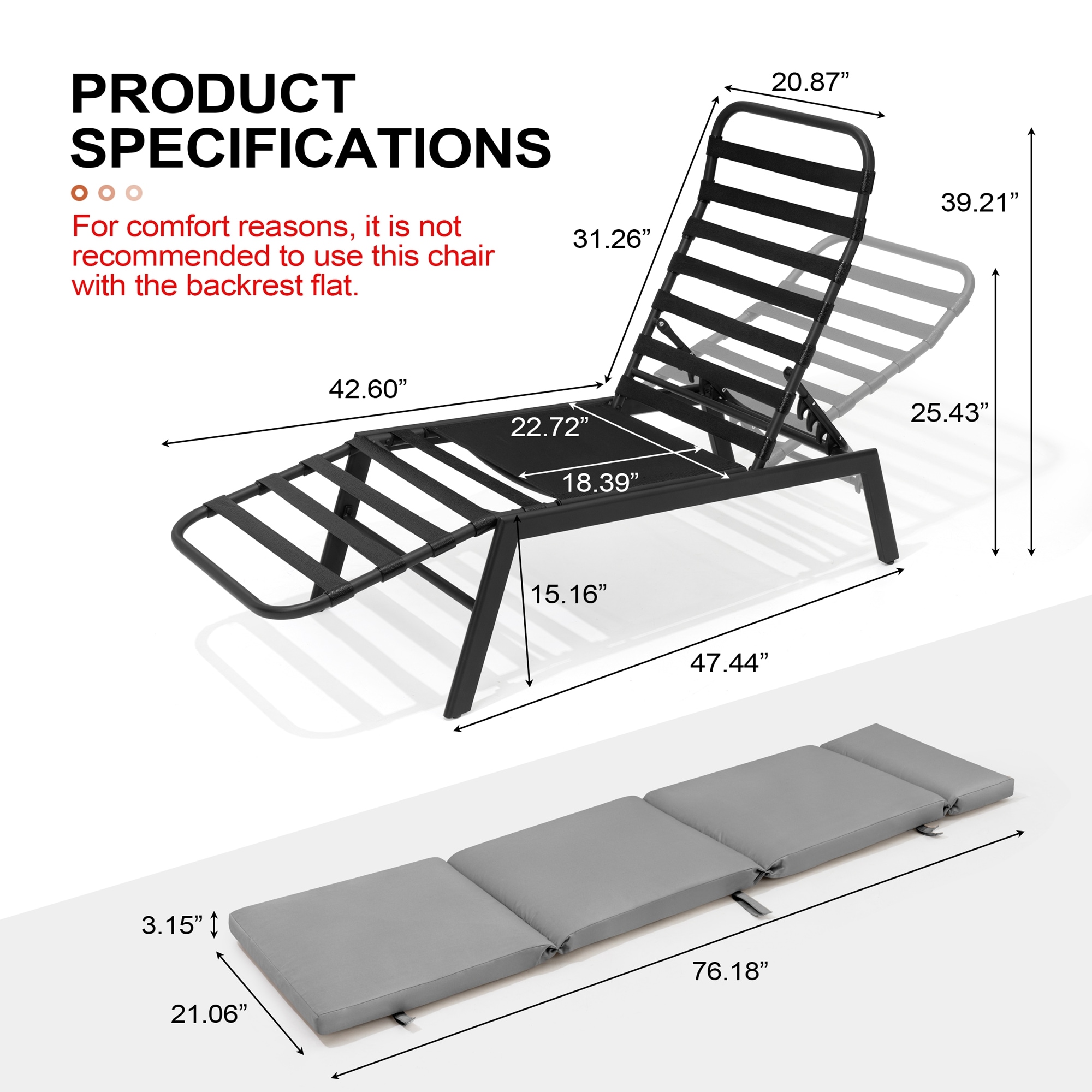 Crestlive Products CL-LG029DGY-2 Patio-Chairs - View #3