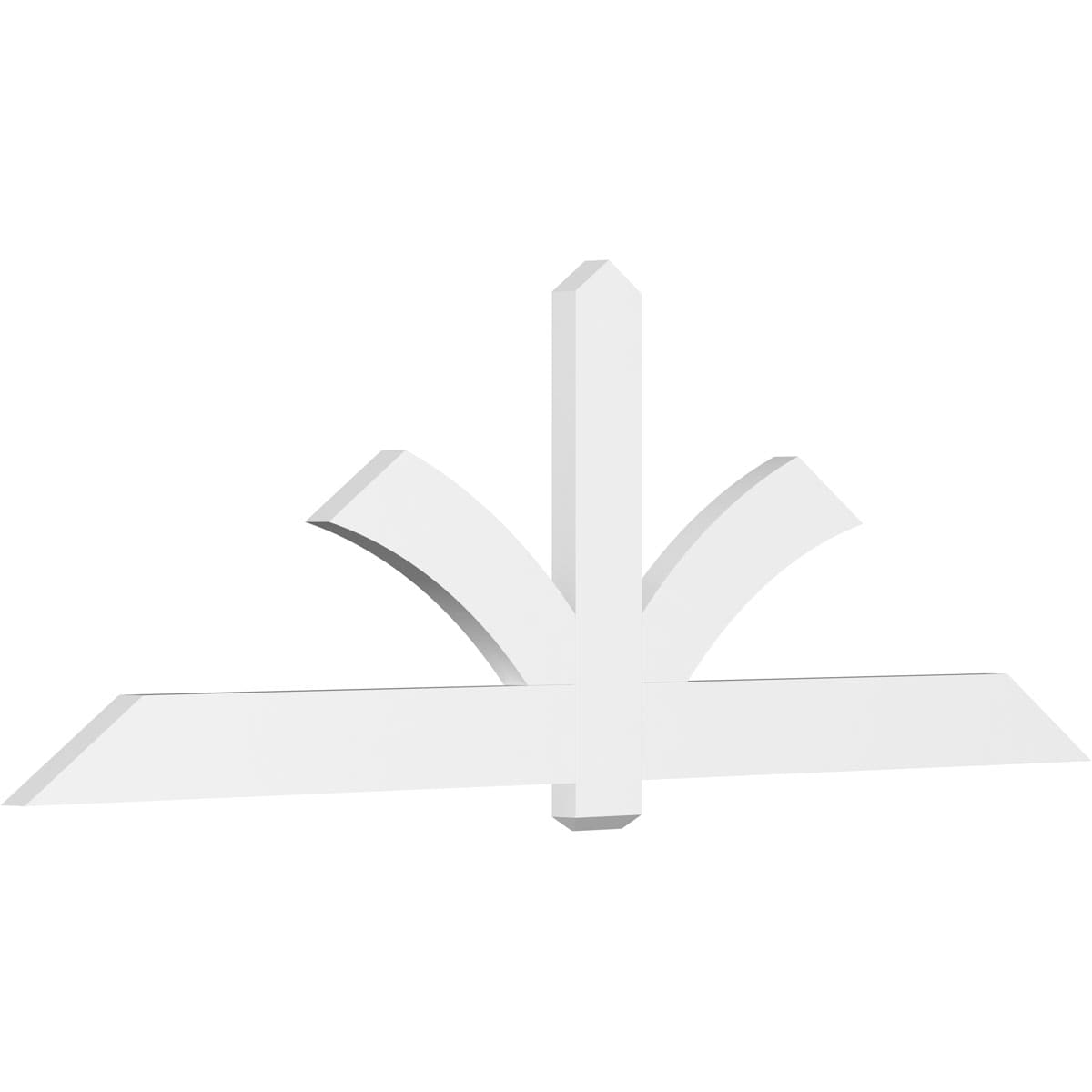 Ekena Millwork GBP096X32X0206RED00 Redmond White PVC Gable bracket