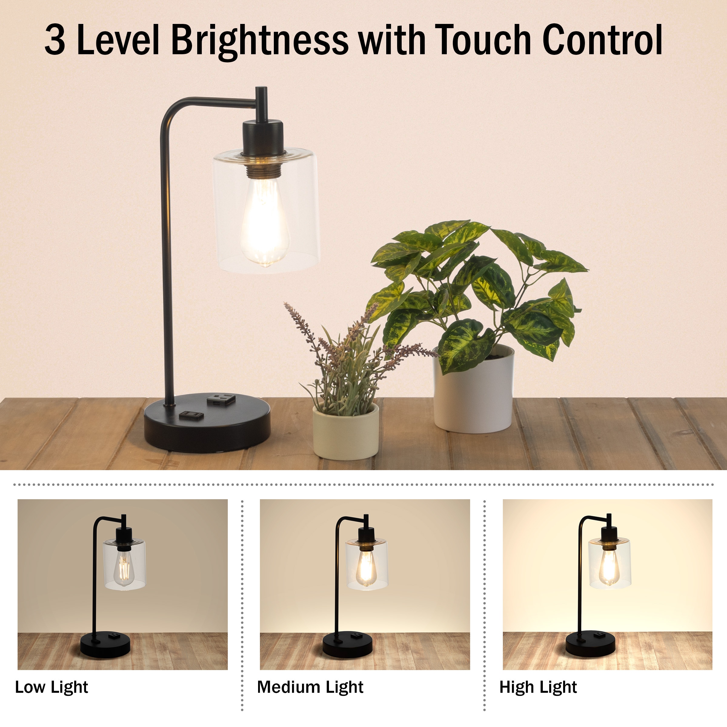 Lavish Home 72-LMPDKIND-1B Table-Lamps - View #4