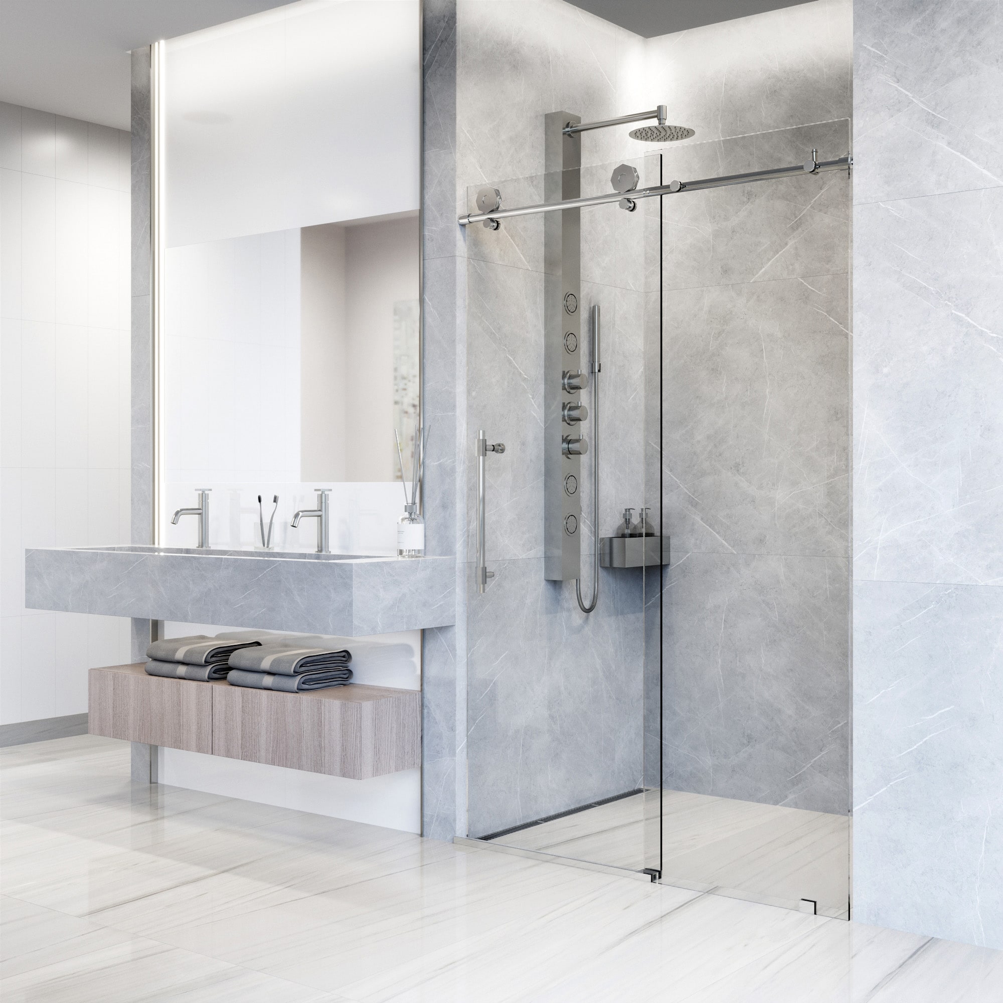 VIGO VG6022CHCL6076 Shower-Doors - View #4