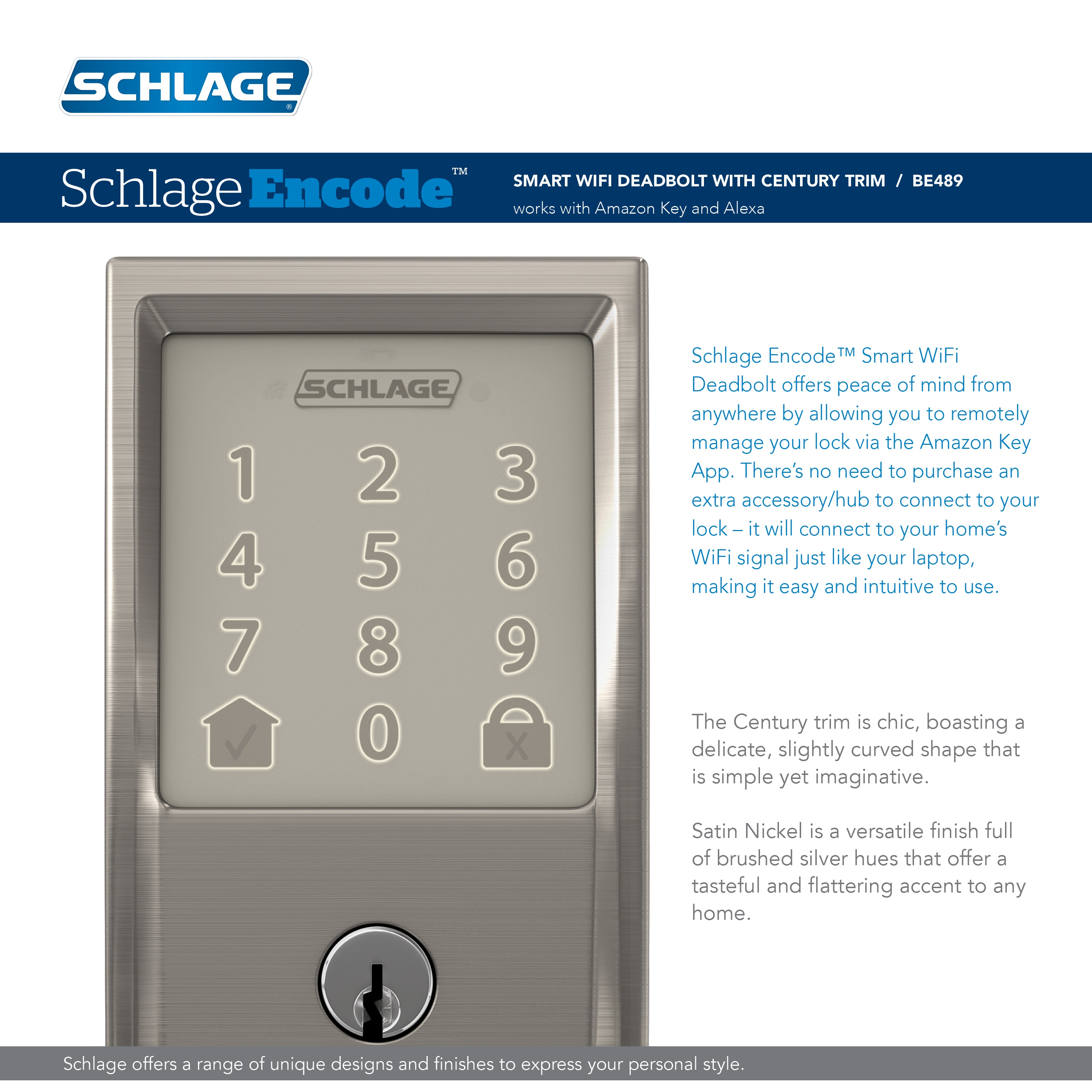 Schlage BE489WB V CEN 619 Electronic-Door-Locks - View #8