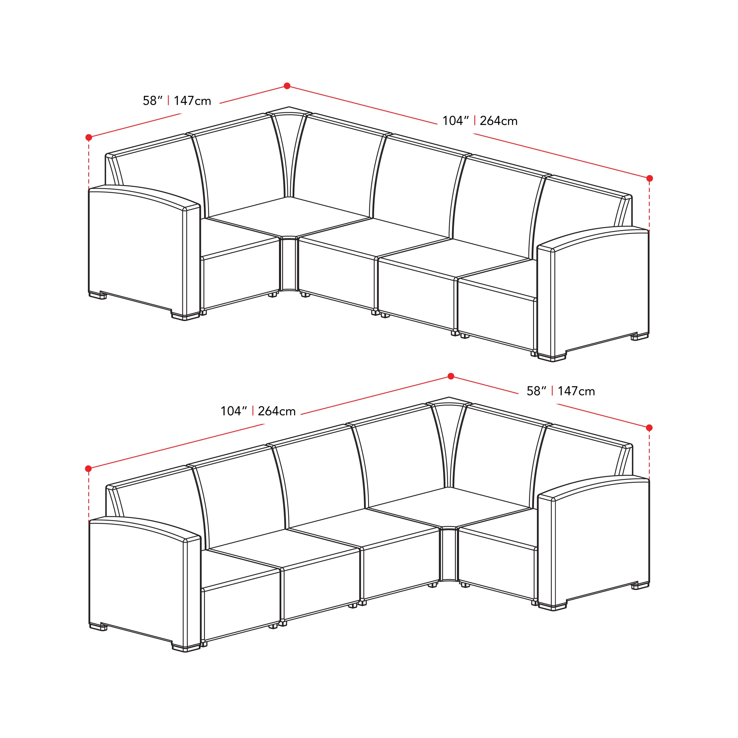CorLiving PLF-216-S Patio-Conversation-Sets - View #7