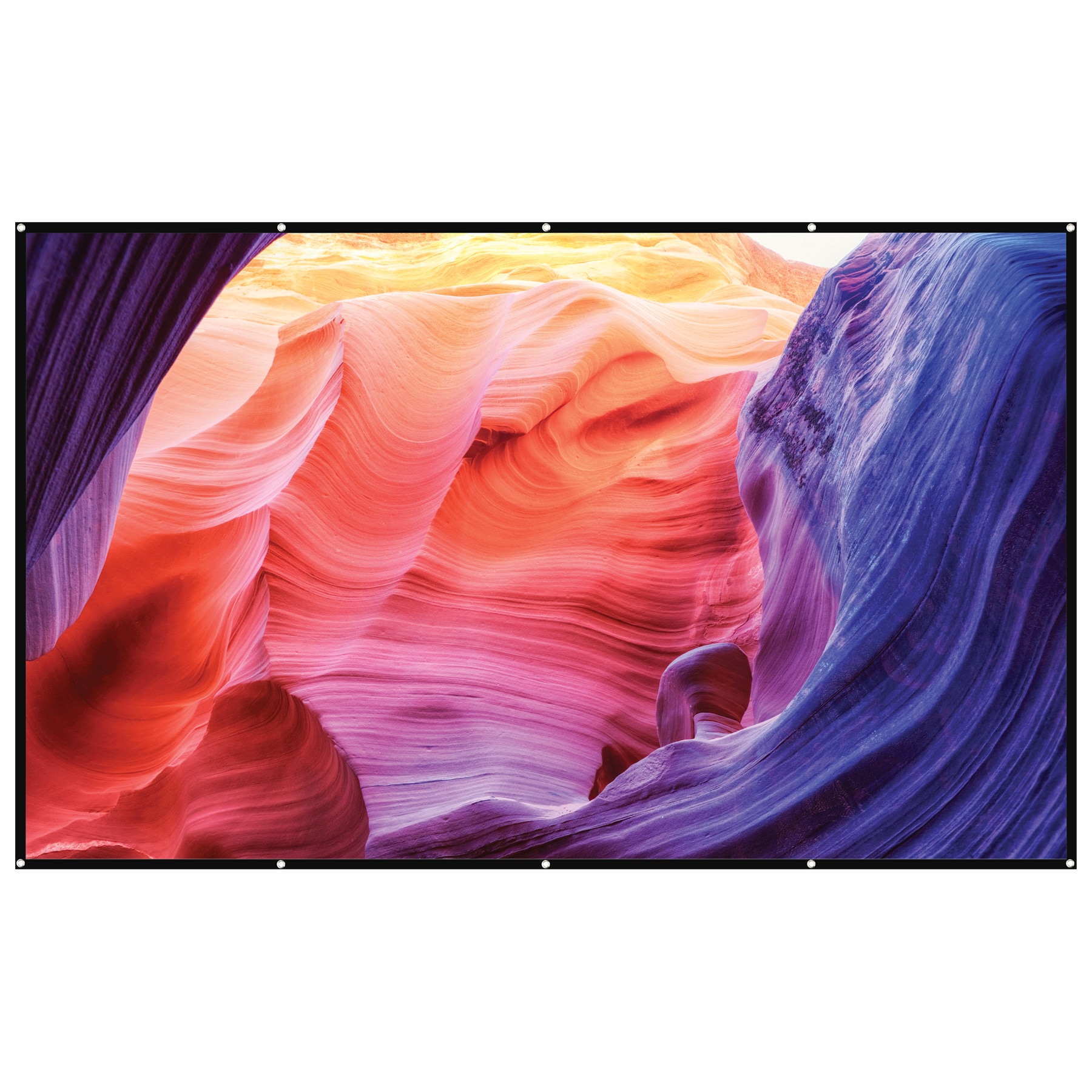 GPX PJS130 115-Inches L x 0.05-Inches W x 66.14-Inches H Indoor/Outdoor Movie Screen