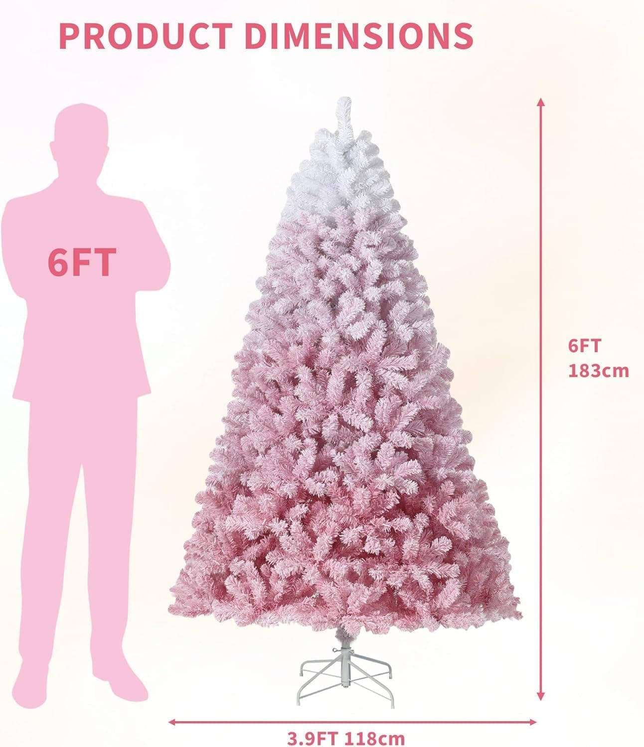 Qeetex LXL-PHK-35HPYEYP Artificial-Christmas-Trees - View #2