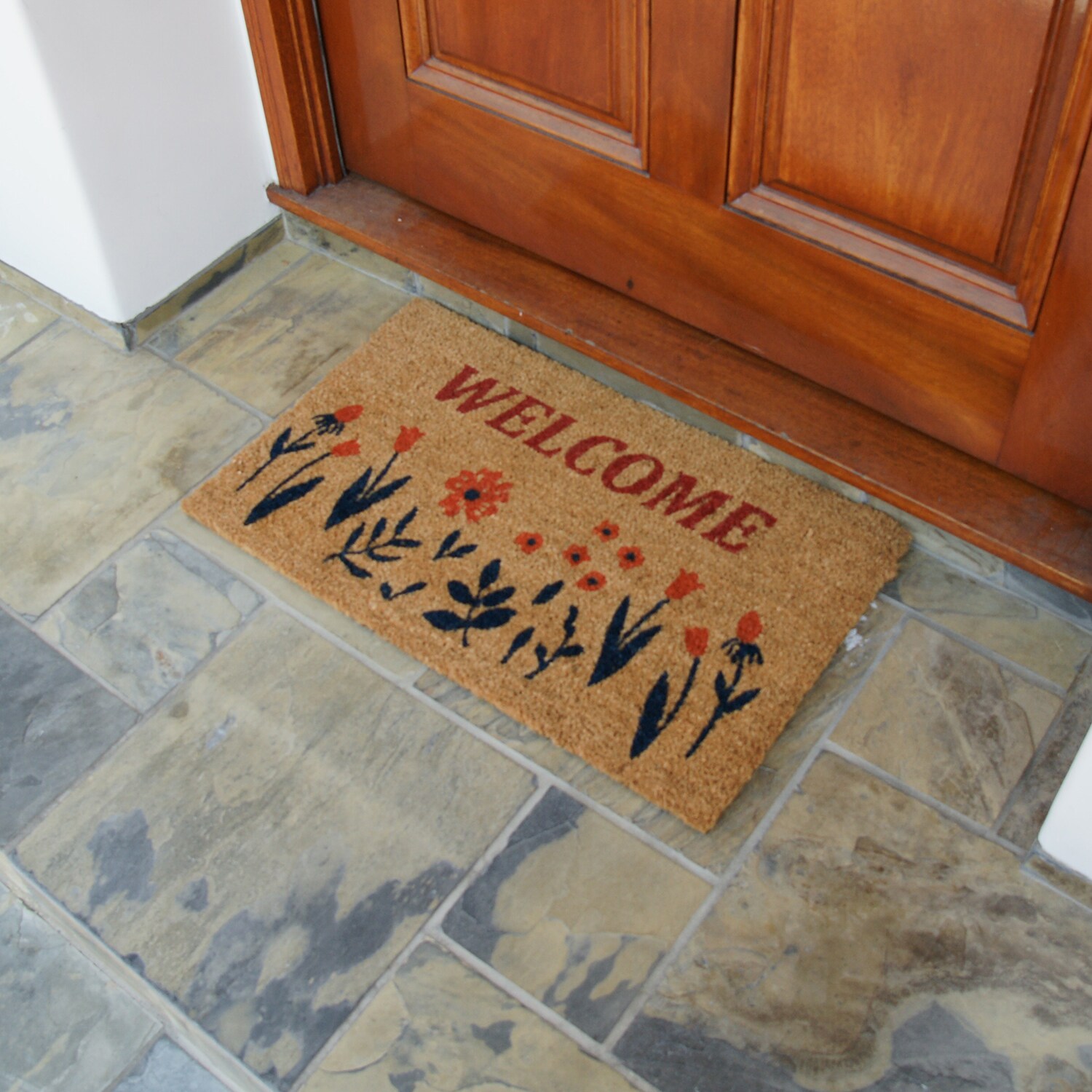 Rubber-Cal 2-ft x 3-ft Brown Rectangular Indoor or Outdoor Winter Door Mat  in the Mats department at