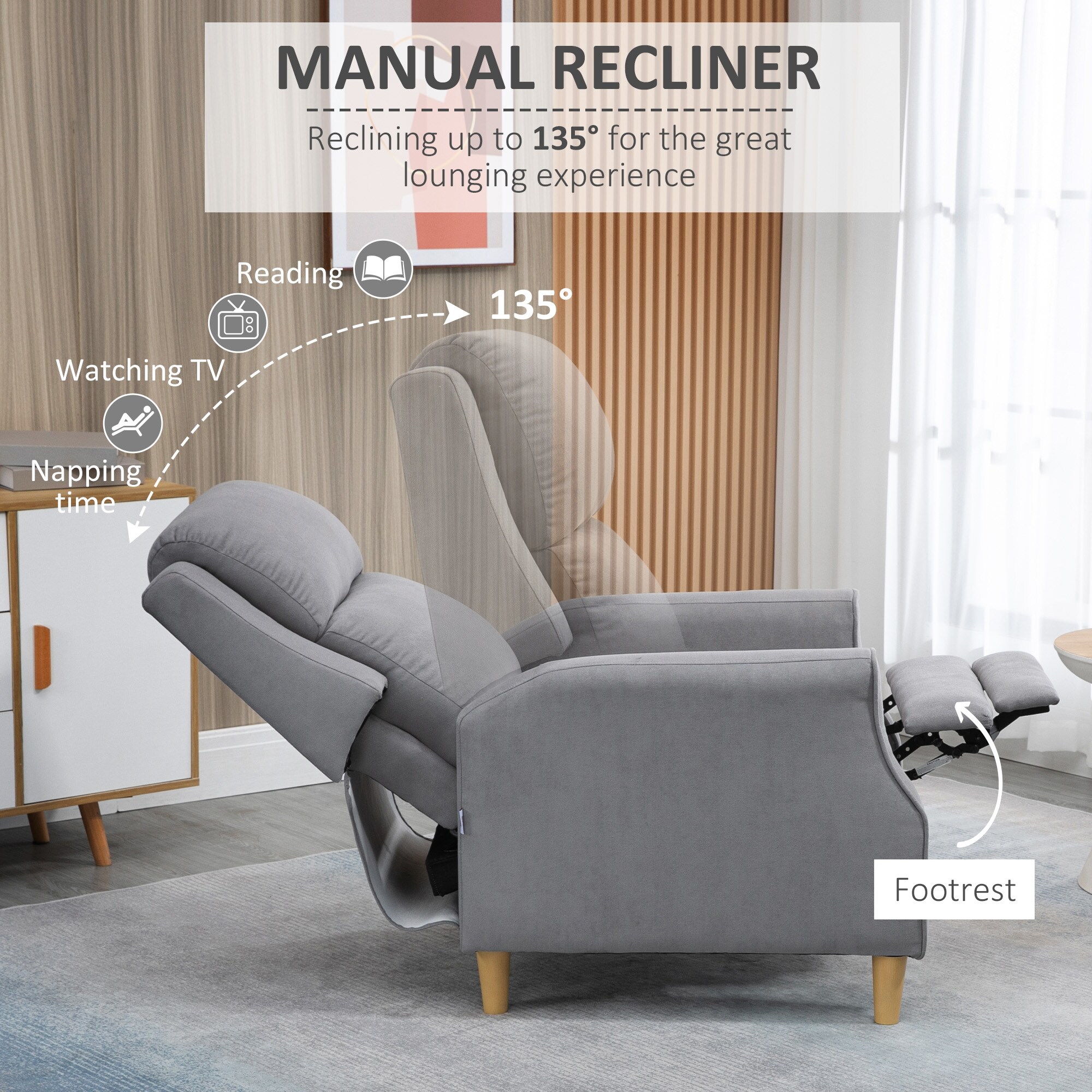 Sumyeg WF-MMER-004 BROWN recliners - View #5