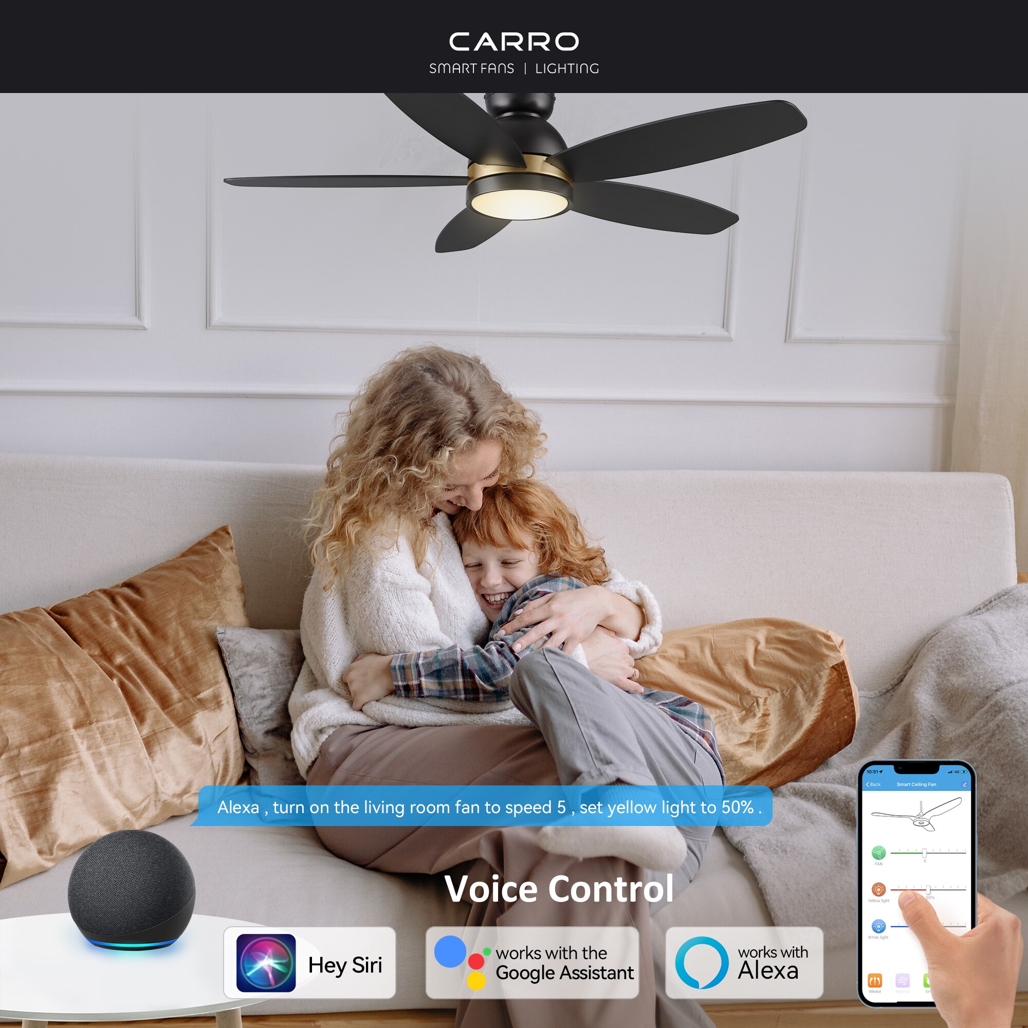 CARRO USA LS485Q5-L12-B2-1-FM Ceiling-Fans - View #2