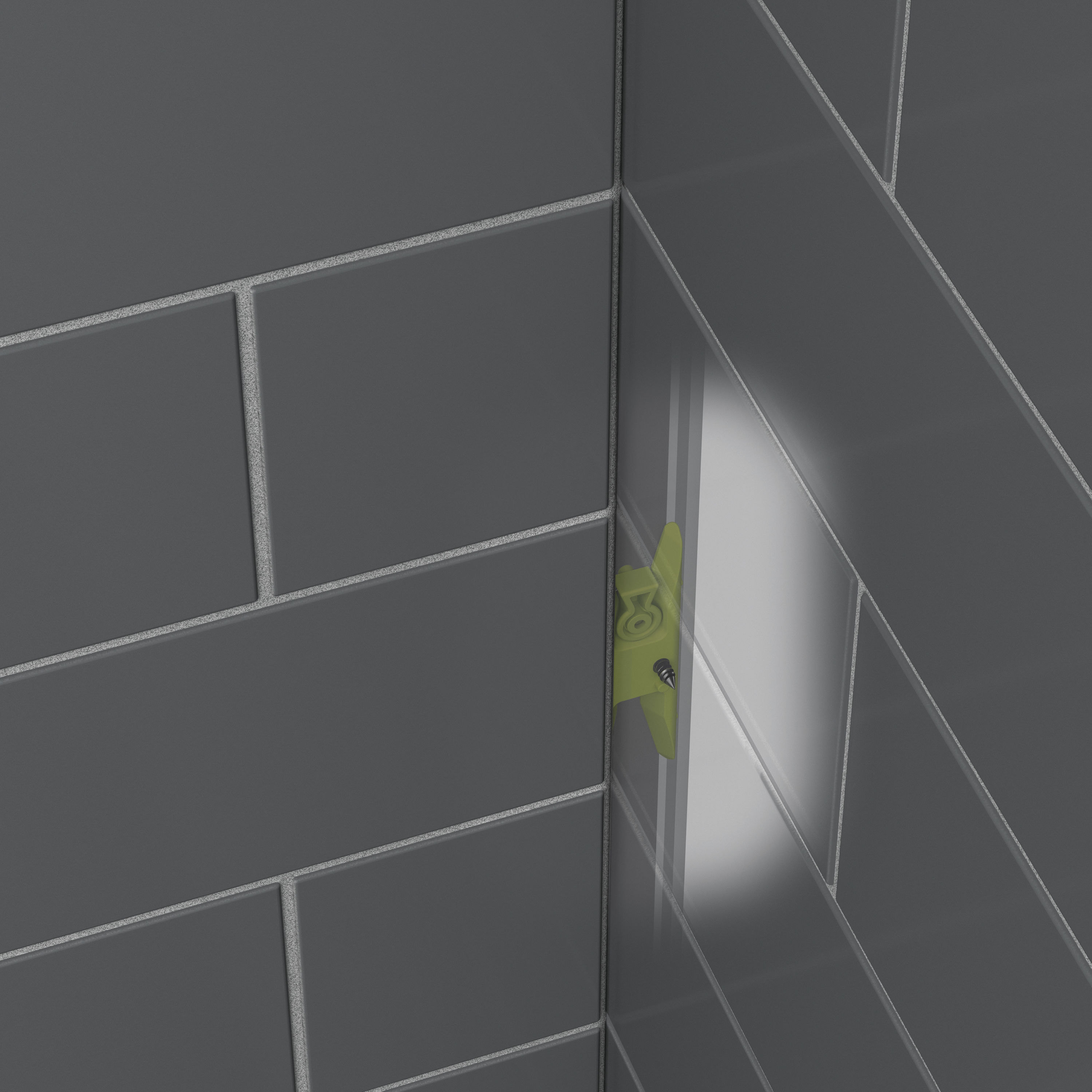 MAAX Utile Origin Greige Direct To Stud Alcove Shower Side Wall 