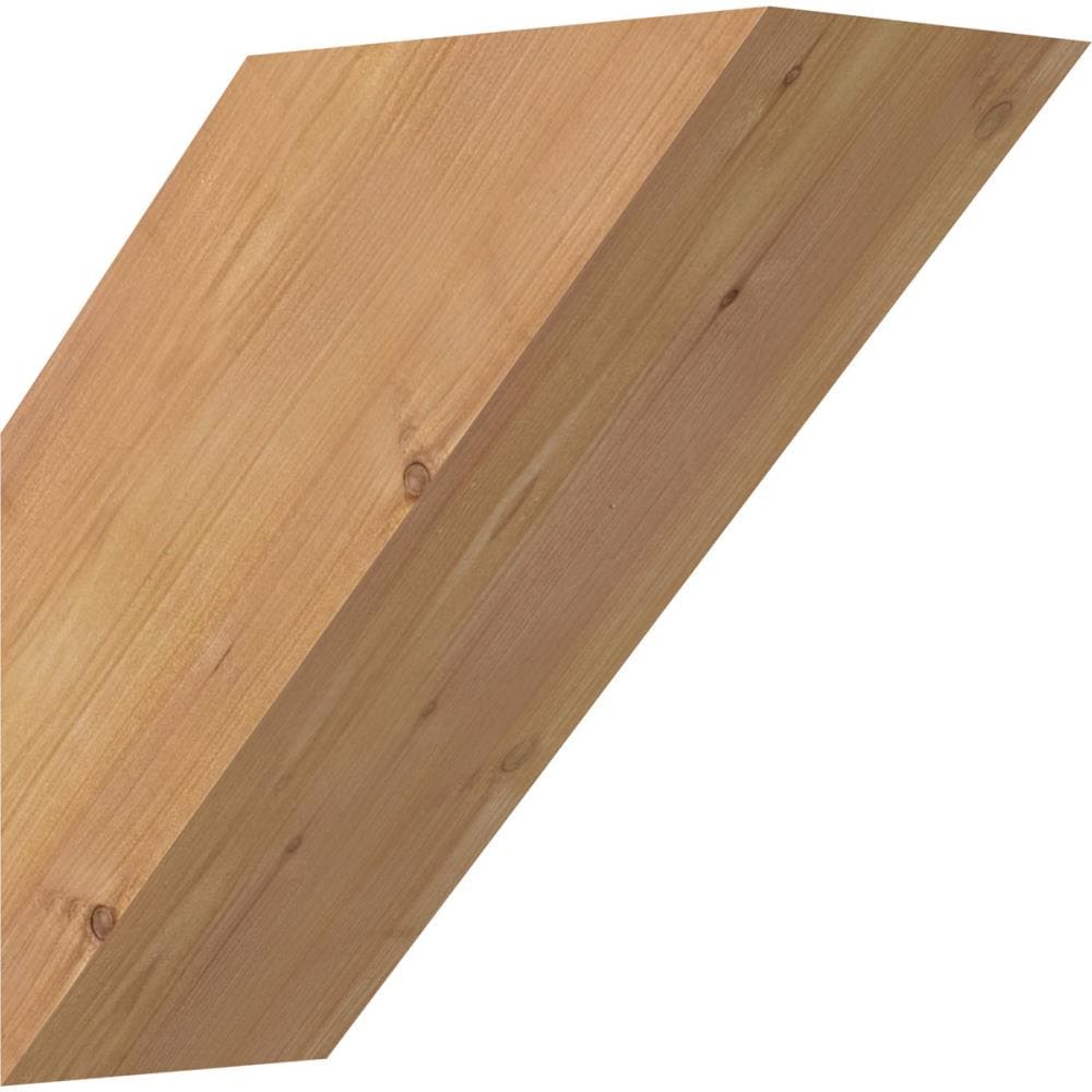 Ekena Millwork BRC06X12X12TRA00SWR 5-1/2-in x 12-in x 12-in Western Red Cedar Unfinished Wood Traditional Smooth Knee Brace