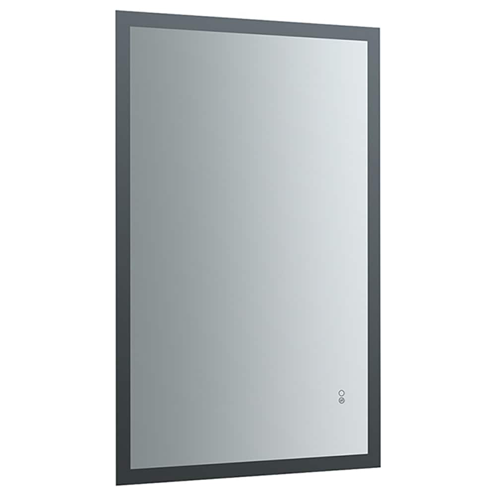 Sleek 48"x30" Frameless Rectangular Vanity Mirror with LED & Fog-Free Technology