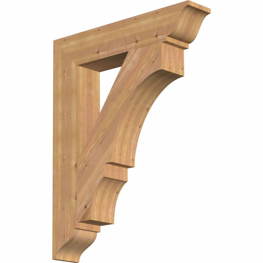 Ekena Millwork BKT06X30X38BOA01SWR Balboa traditional smooth 5-1/2-in x 30-in x 38-in Western red cedar Brown Wood Standard bracket