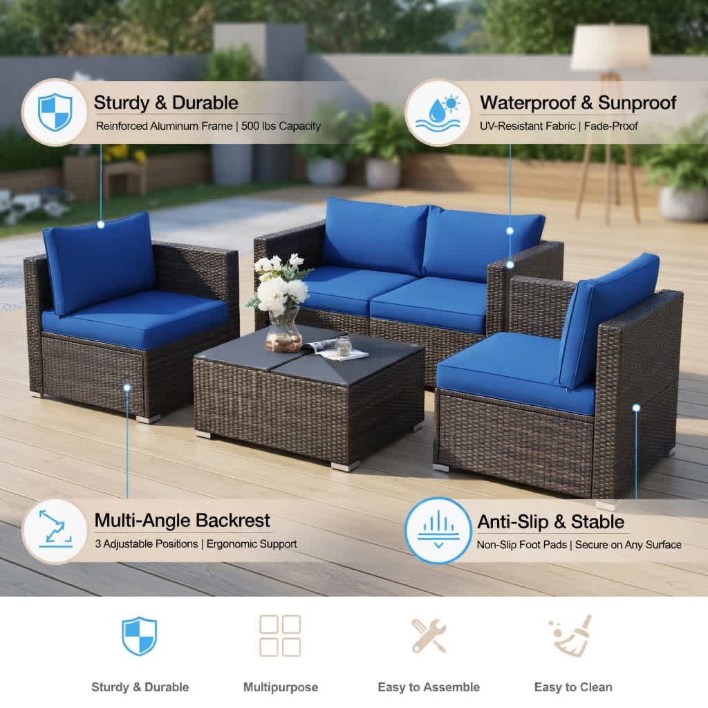 VERYKE 6165598114776 Patio-Conversation-Sets - View #4