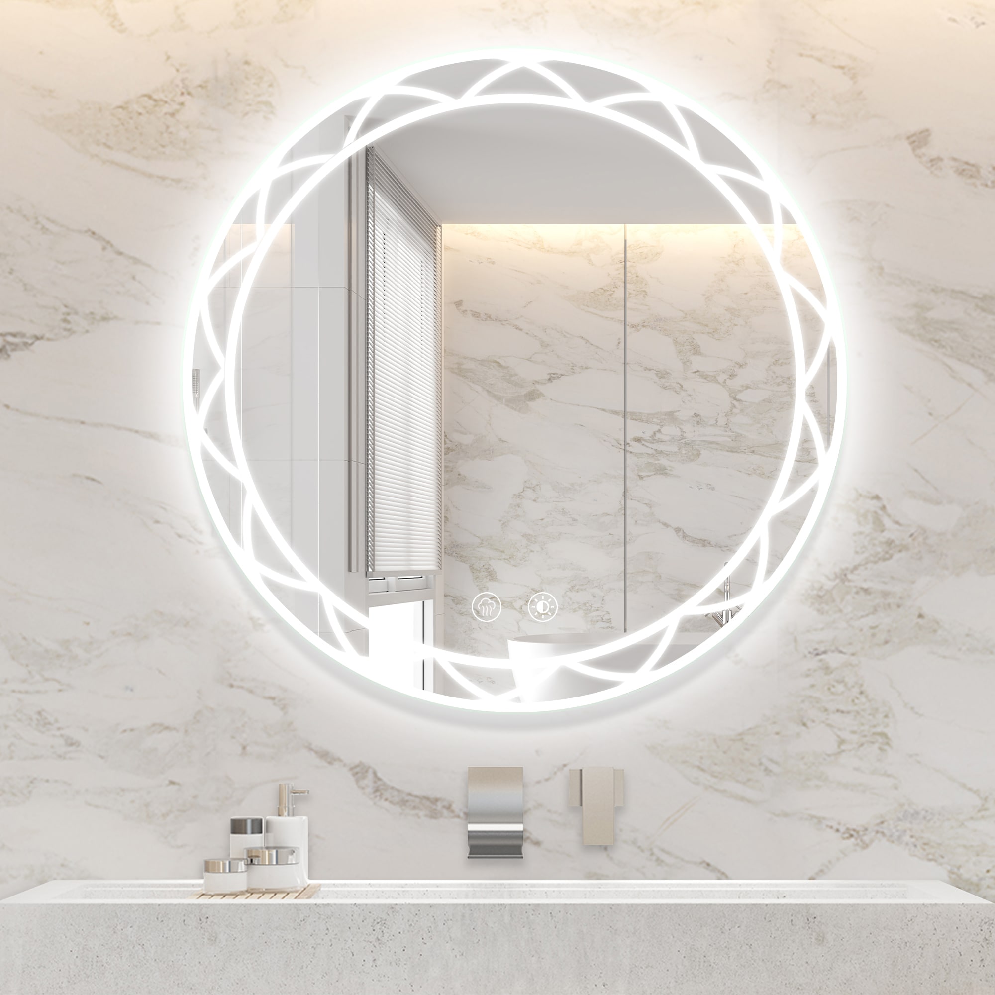 Bybafun YD5100007 Framed-Bath-Mirrors - View #6