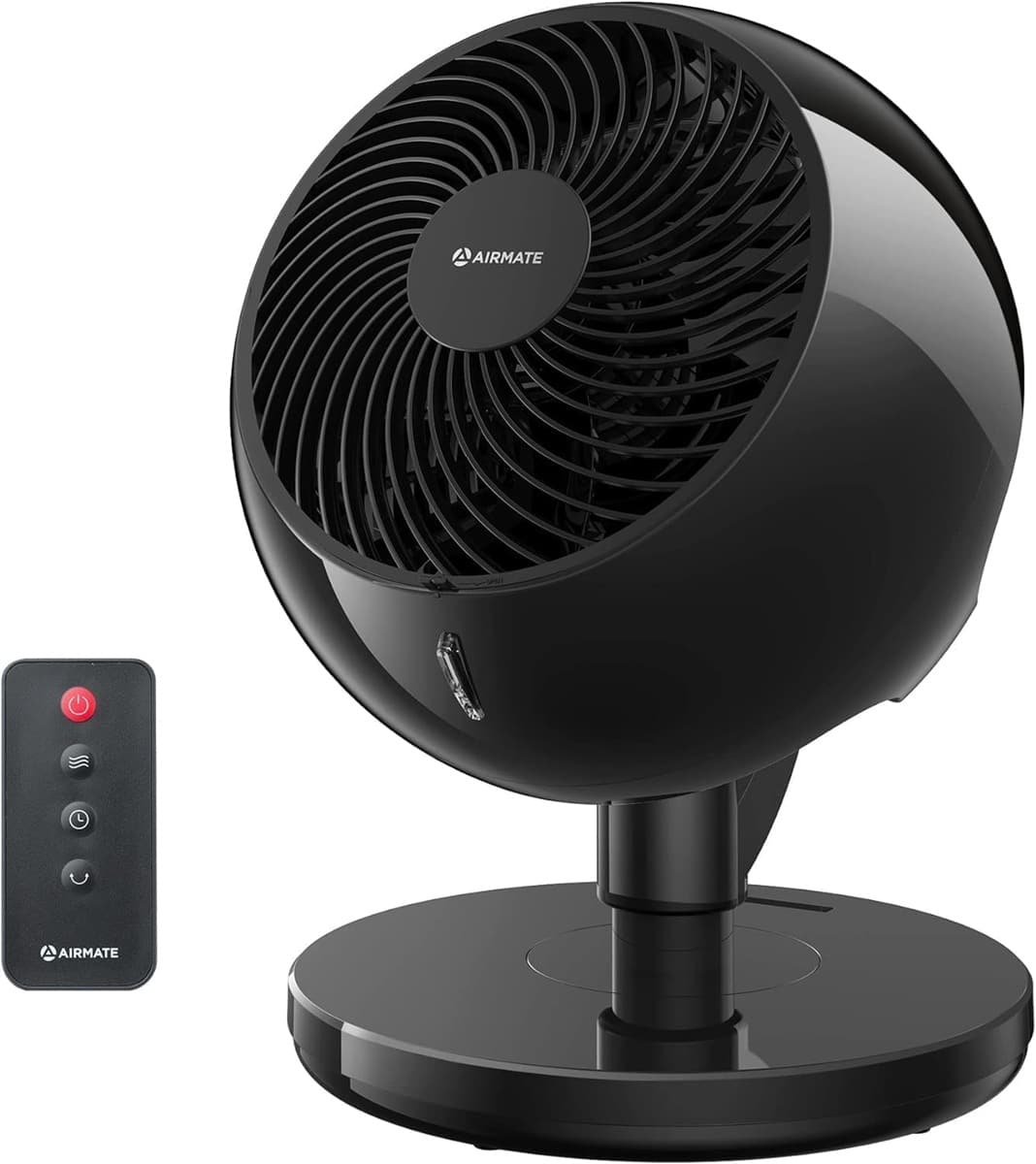 AIRMATE F-2 BLACKFAN AIRMATE Large Circulator Fan 10 Speeds 12-inch with Remote and Timer Black